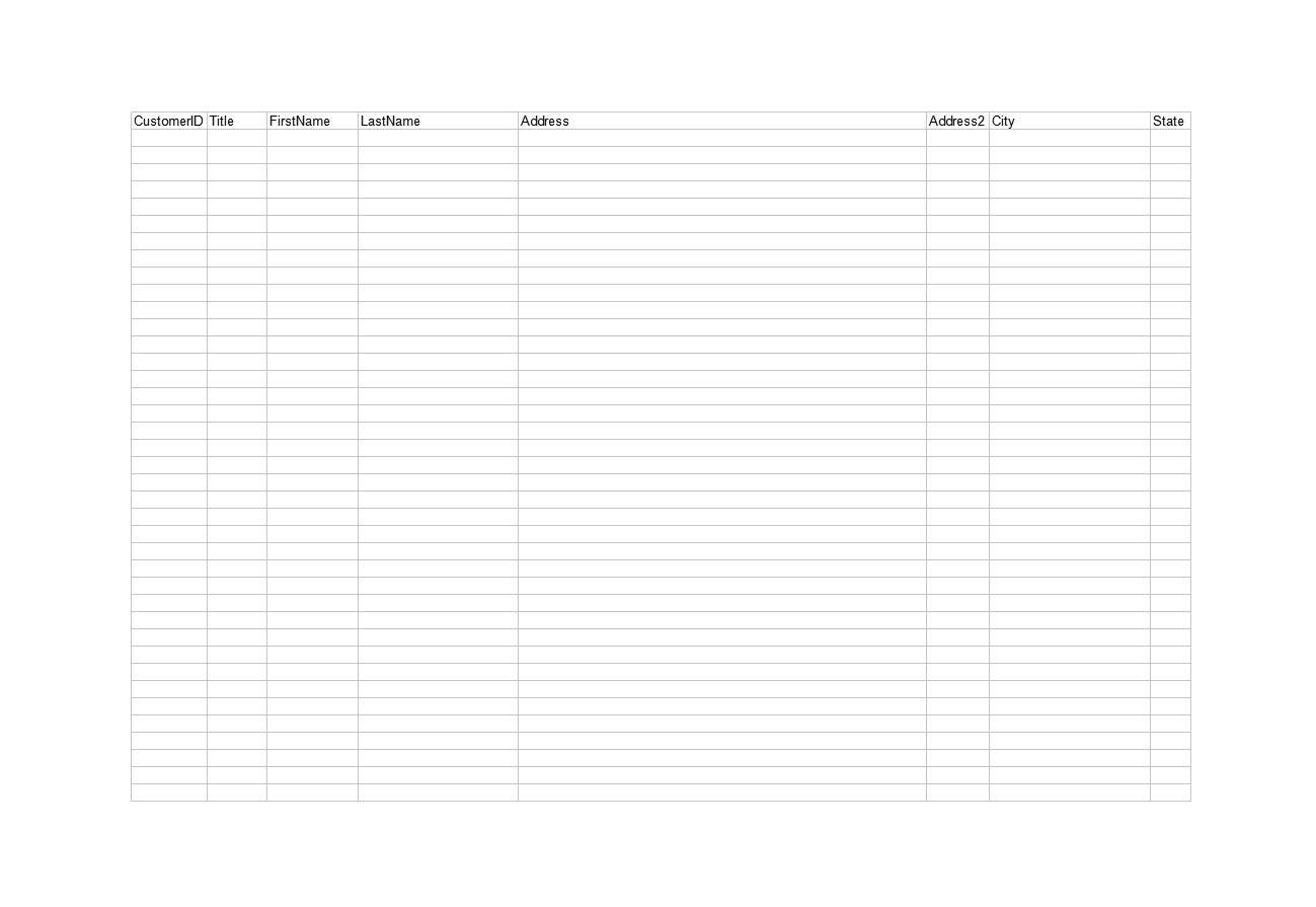 free-printable-customer-list-templates-pdf-excel-word