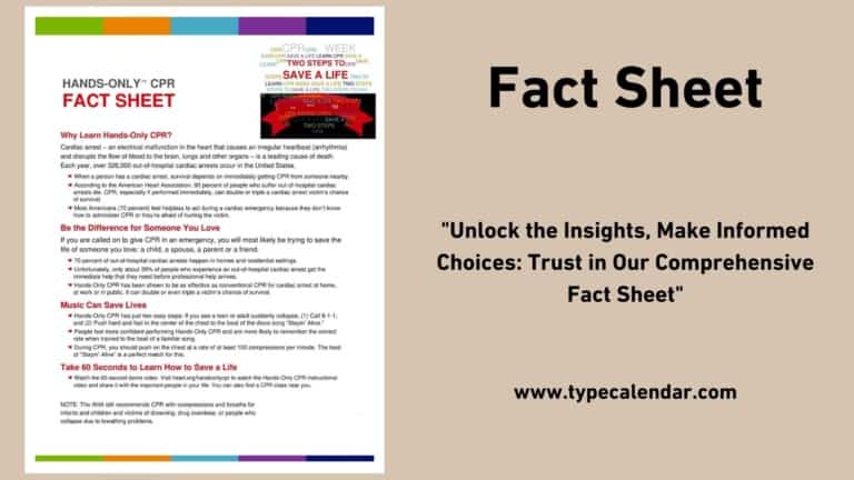 Free Printable Fact Sheet Templates [Word, PDF, Excel]
