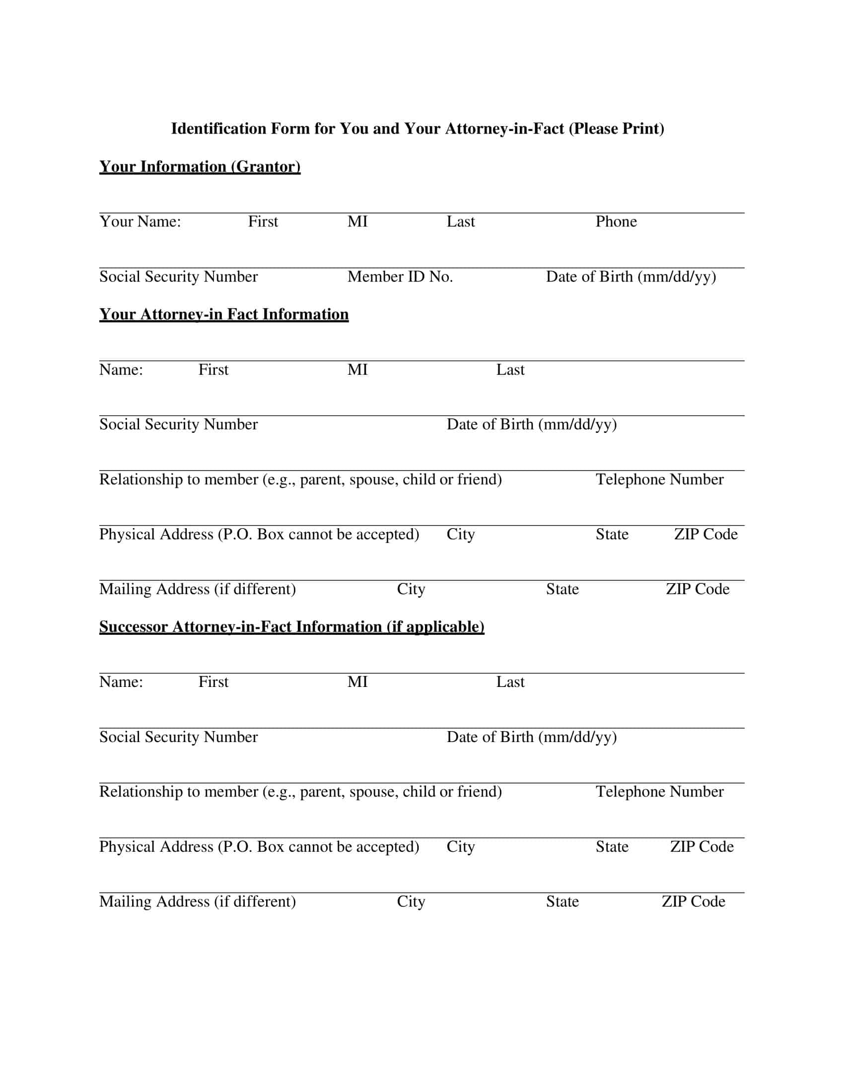 Fillable Durable Power of Attorney Sample Form Fillable Durable Power of Attorney Sample Form