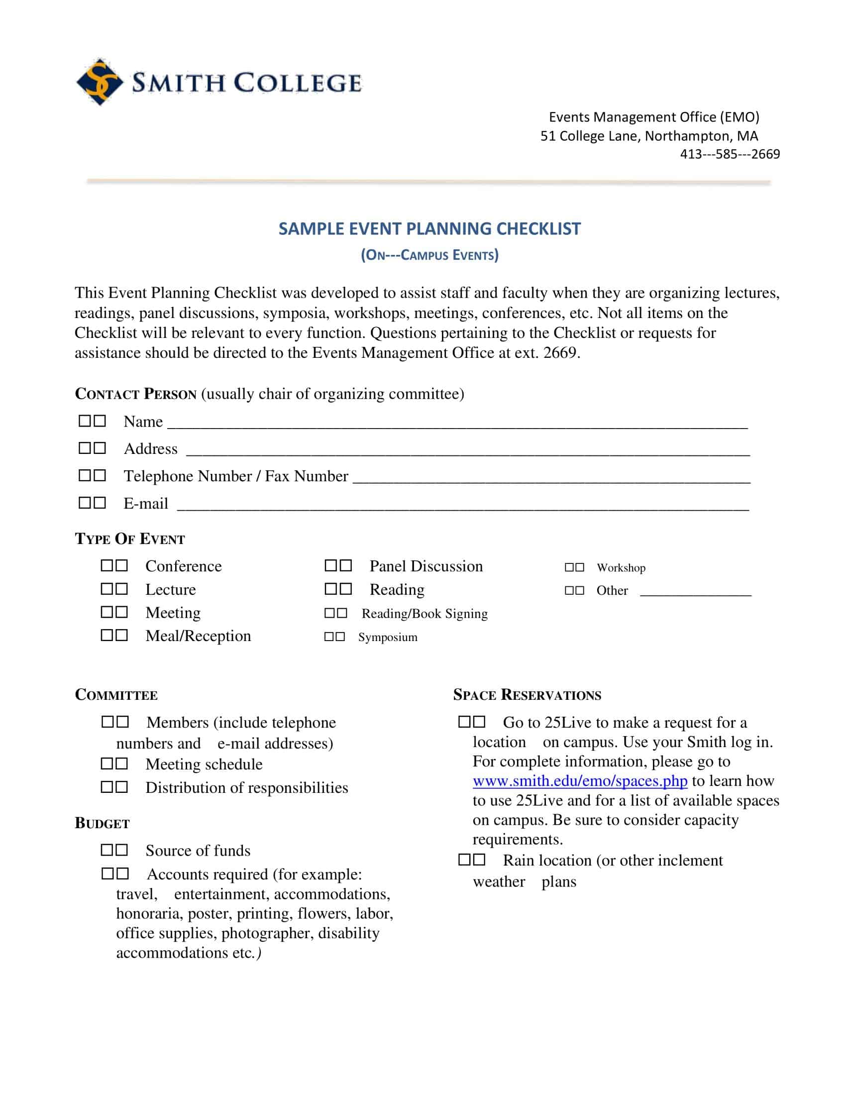 Fillable Event Planning Template Fillable Event Planning Template