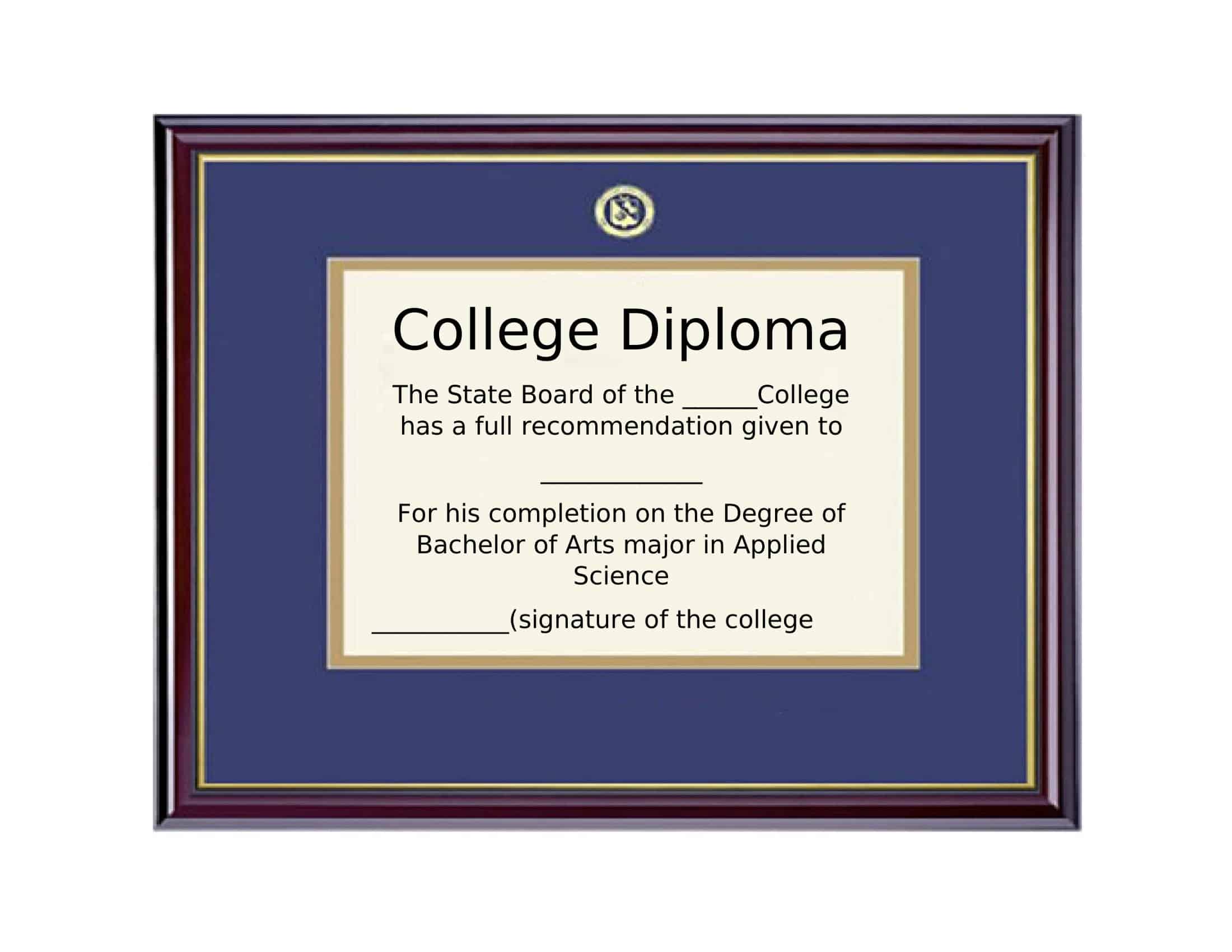 Fillable Word Diploma Template Fillable Word Diploma Template