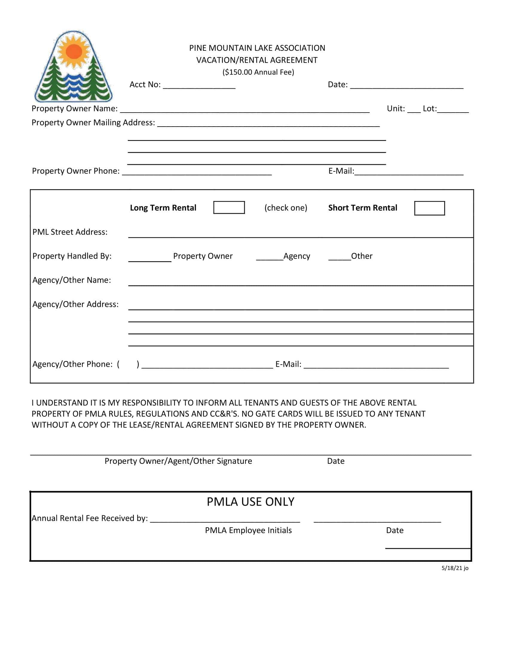 Flexible Vacation Rental Agreement Word Flexible Vacation Rental Agreement Word