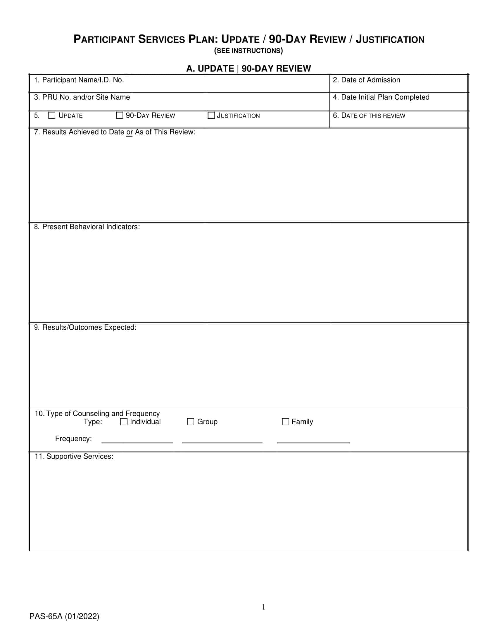 Free Printable 90Day Review [Evaluation] Templates [Word, PDF]