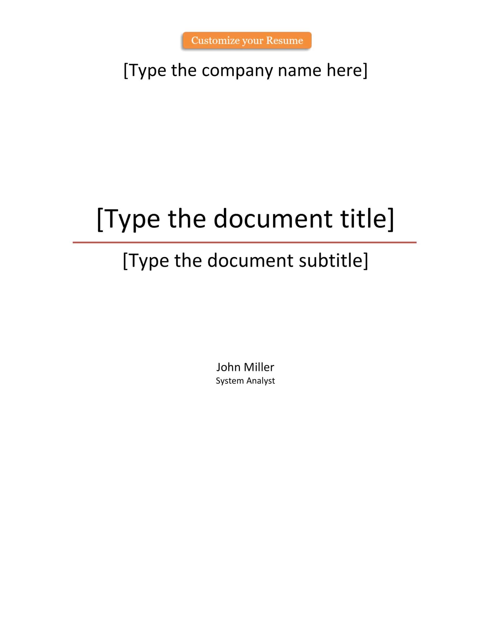 Free Blank Cover Page Free Blank Cover Page