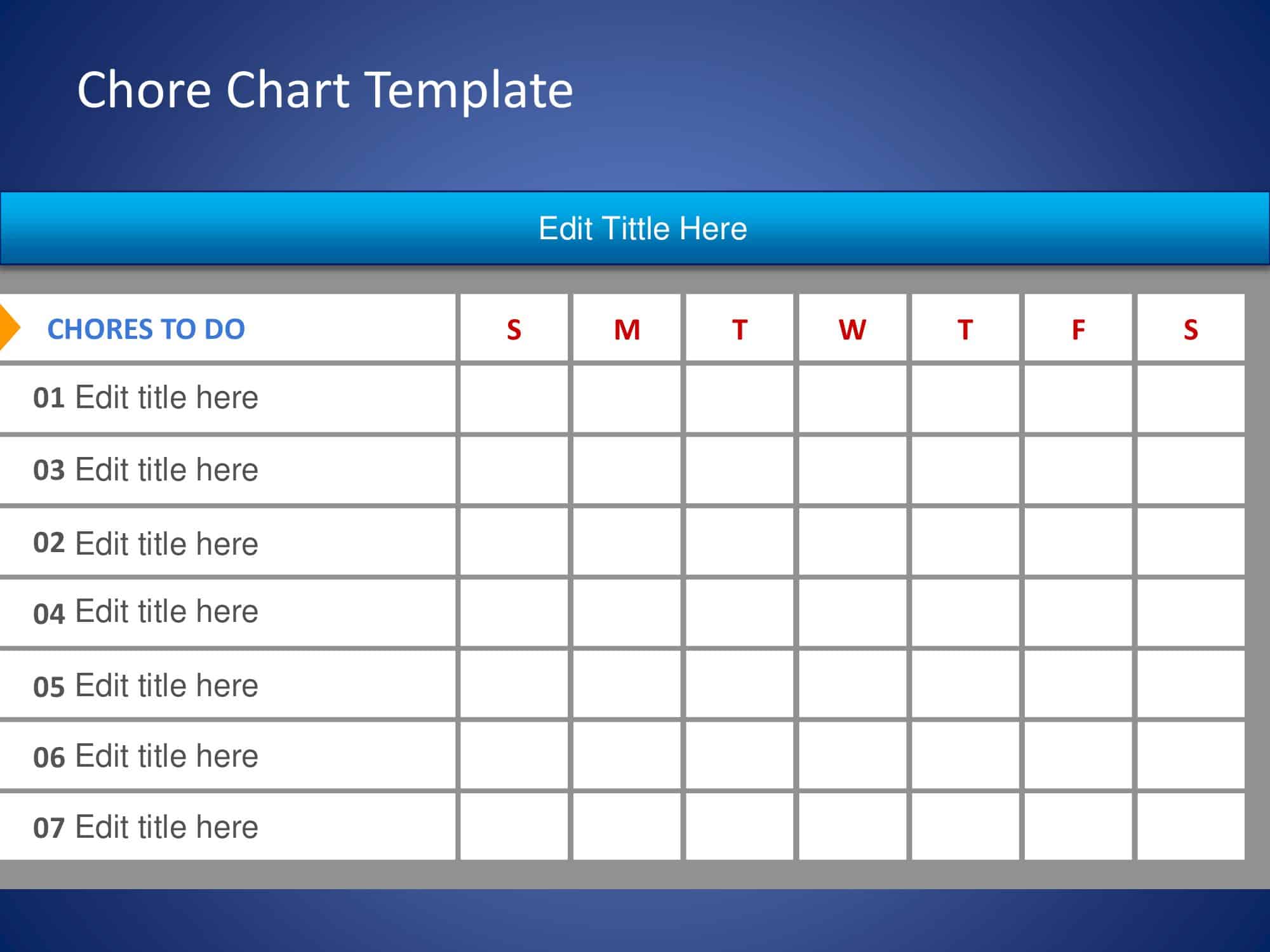 Free Printable Chore Chart Templates [Excel, Word, PDF]