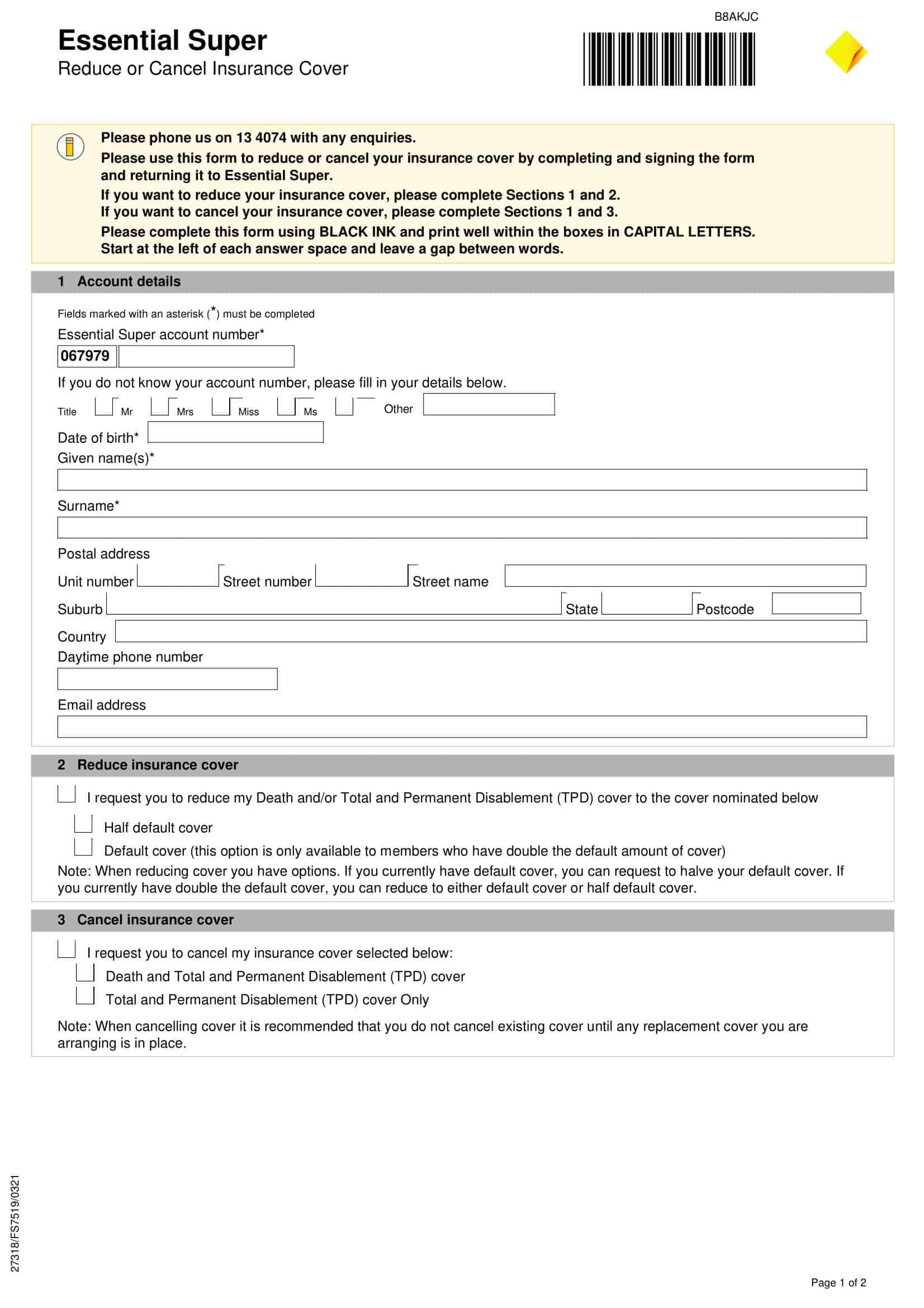Free Printable Insurance Cancellation Letter Templates [PDF, Word]