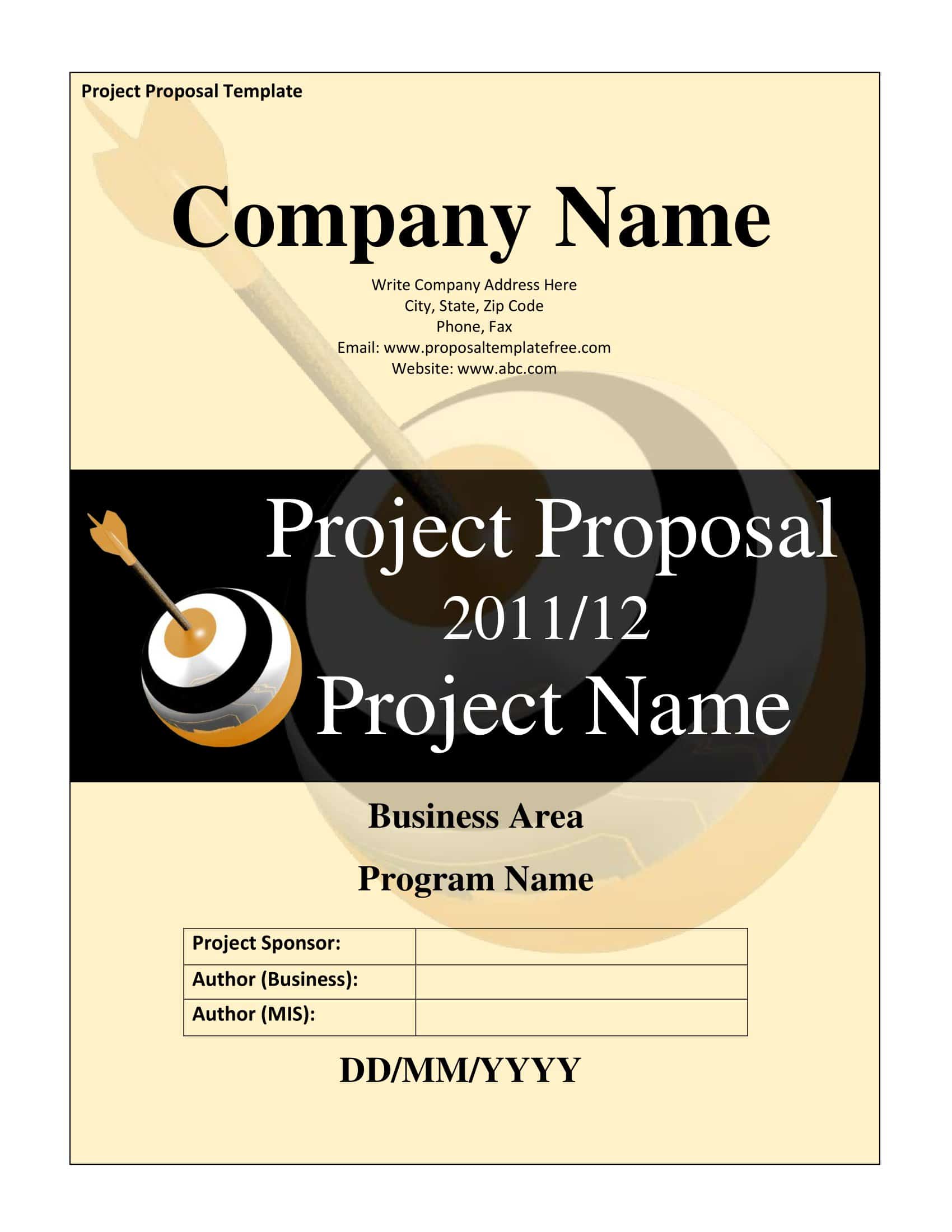 Free Downloadable Project Proposal Sample Free Downloadable Project Proposal Sample