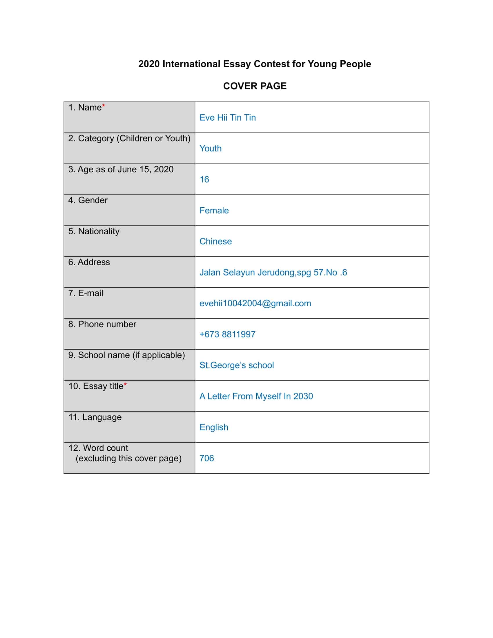 Free Editable Cover Page Free Editable Cover Page