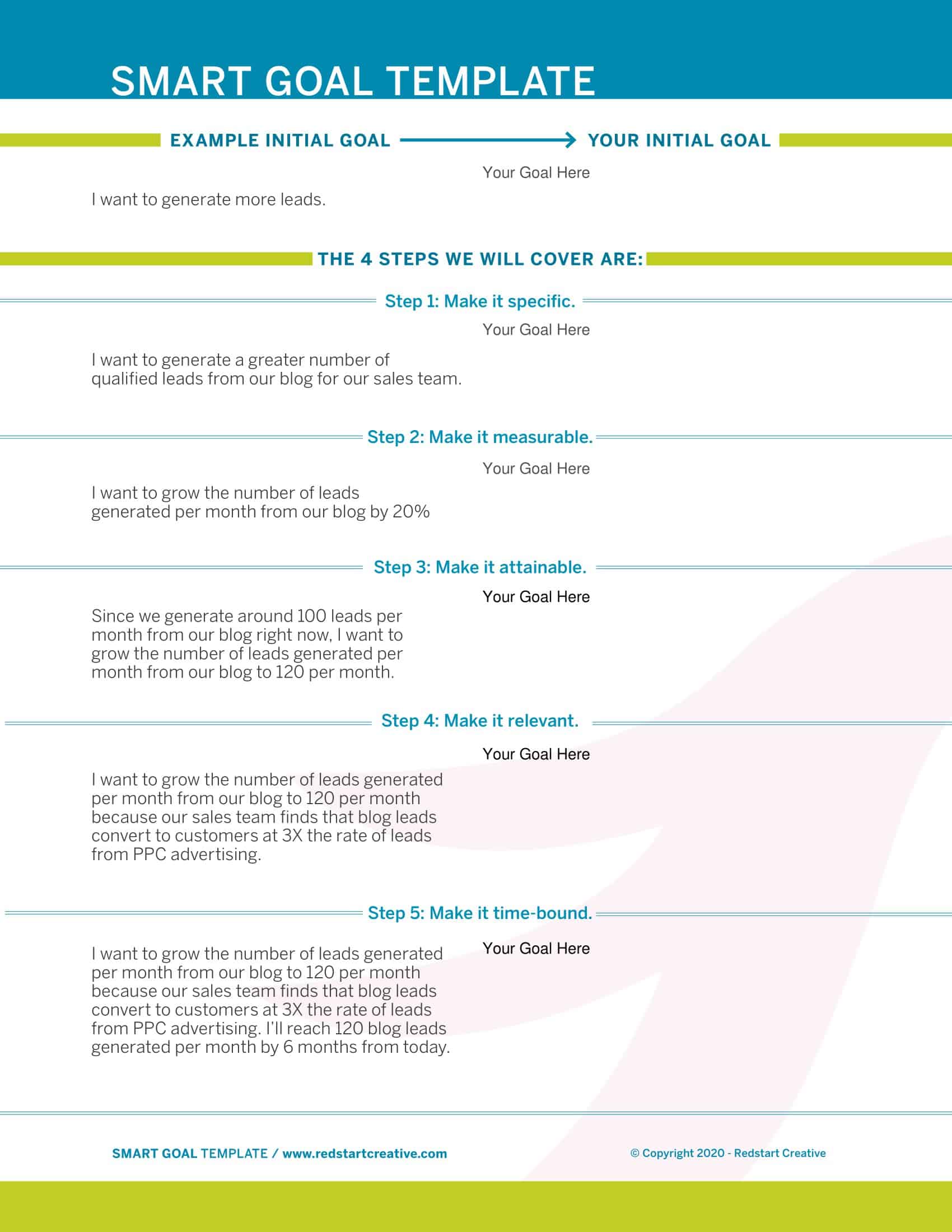 Free Printable SMART Goals Templates Word Excel PDF Free Printable SMART Goals Templates Word Excel PDF