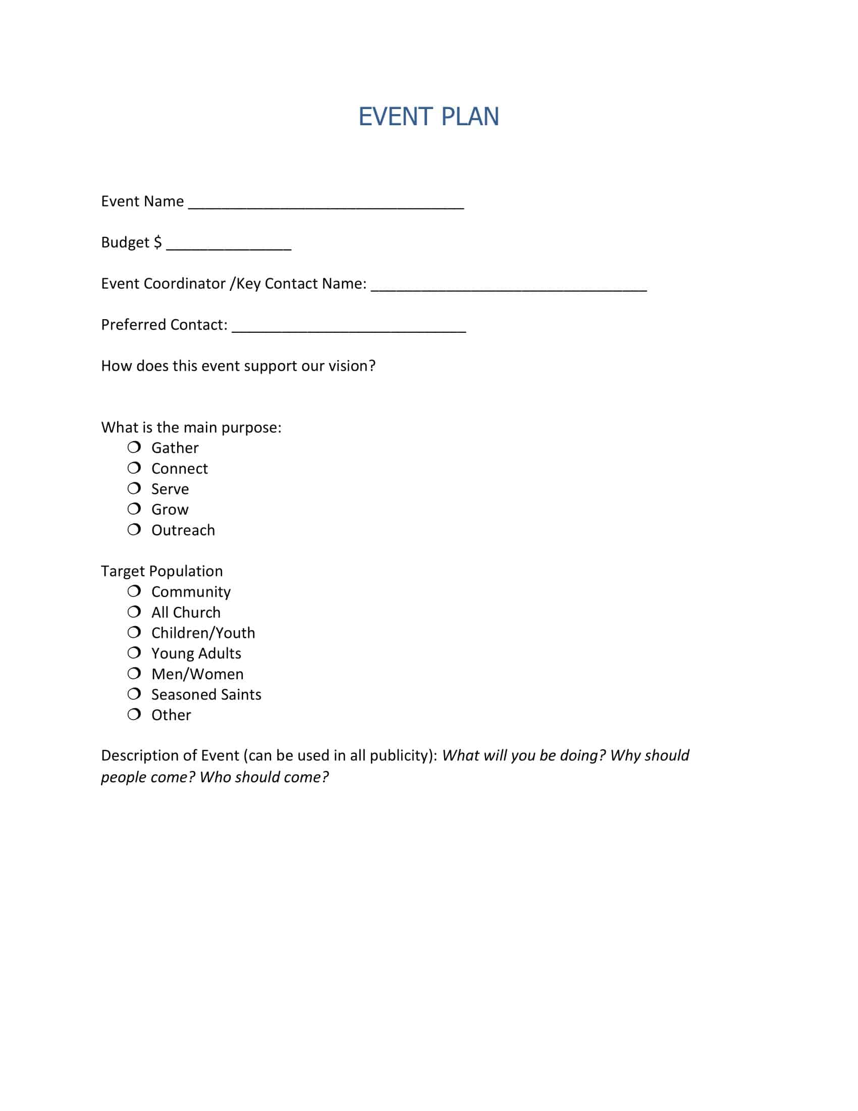 Free Event Planning Word Free Event Planning Word