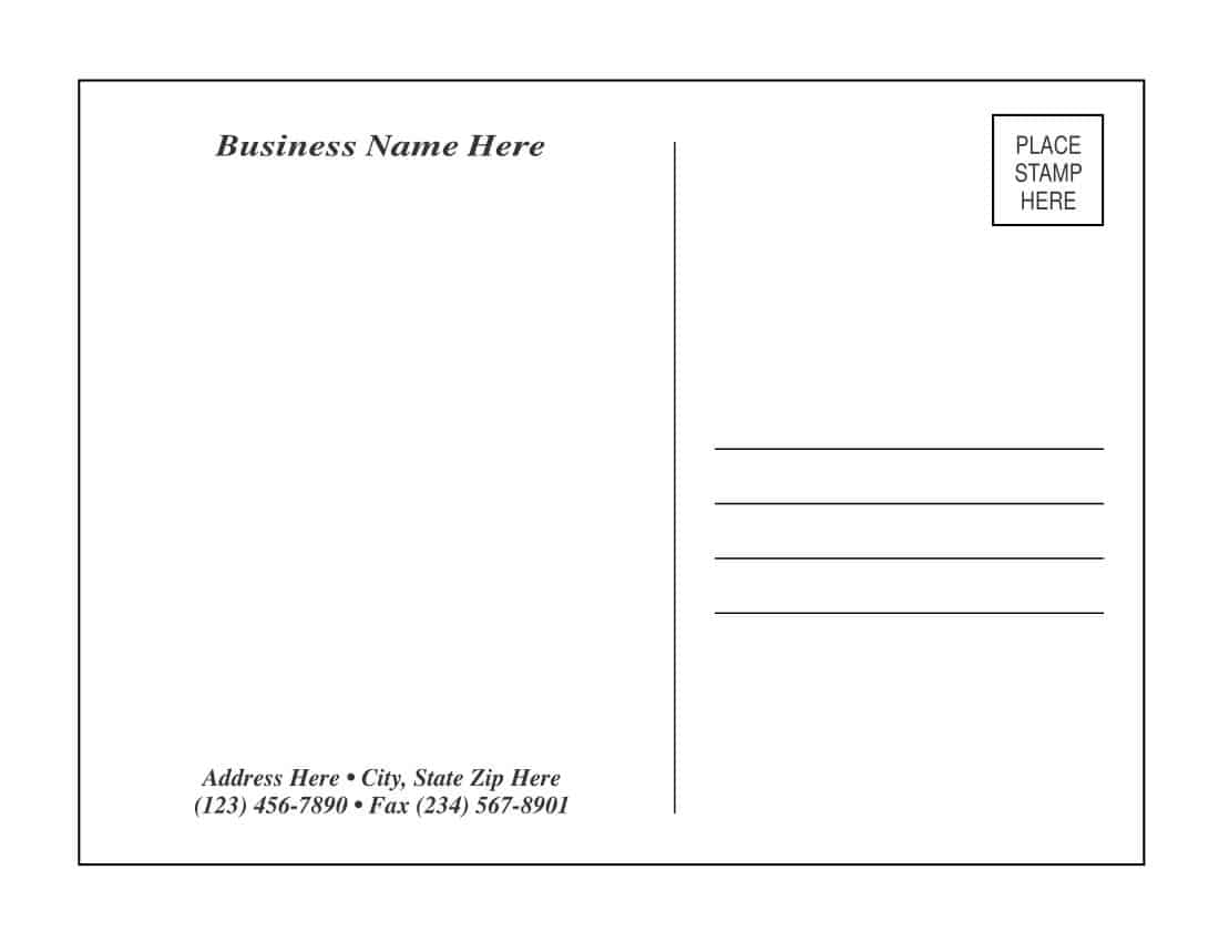 100 Free Printable Postcard Templates PDF Word 100 Free Printable Postcard Templates PDF Word