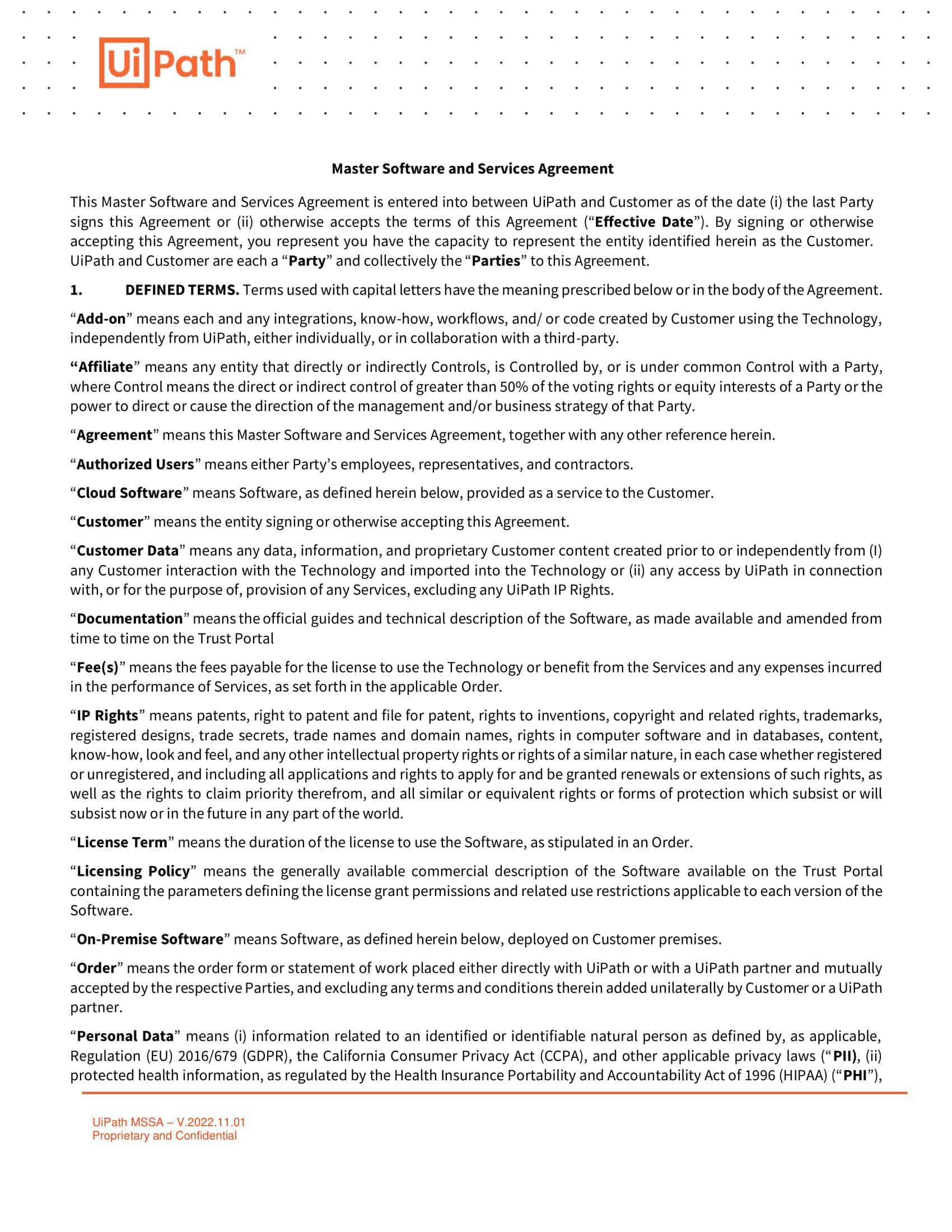 Free Master Services Agreement Example Download Free Master Services Agreement Example Download