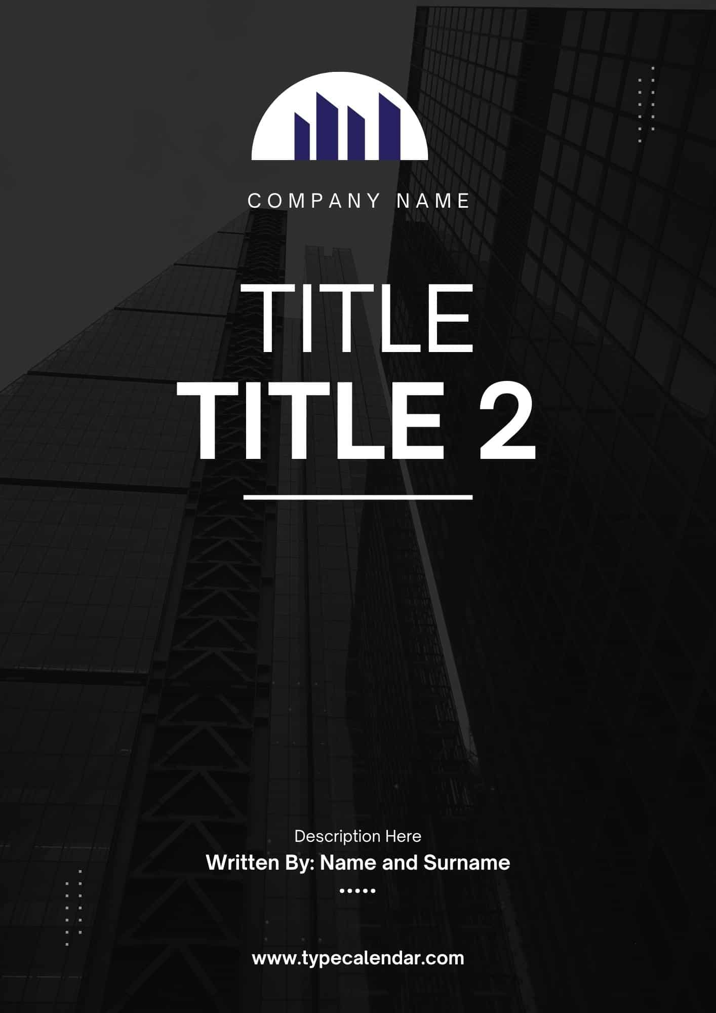 Free PDF Cover Page Template Free PDF Cover Page Template