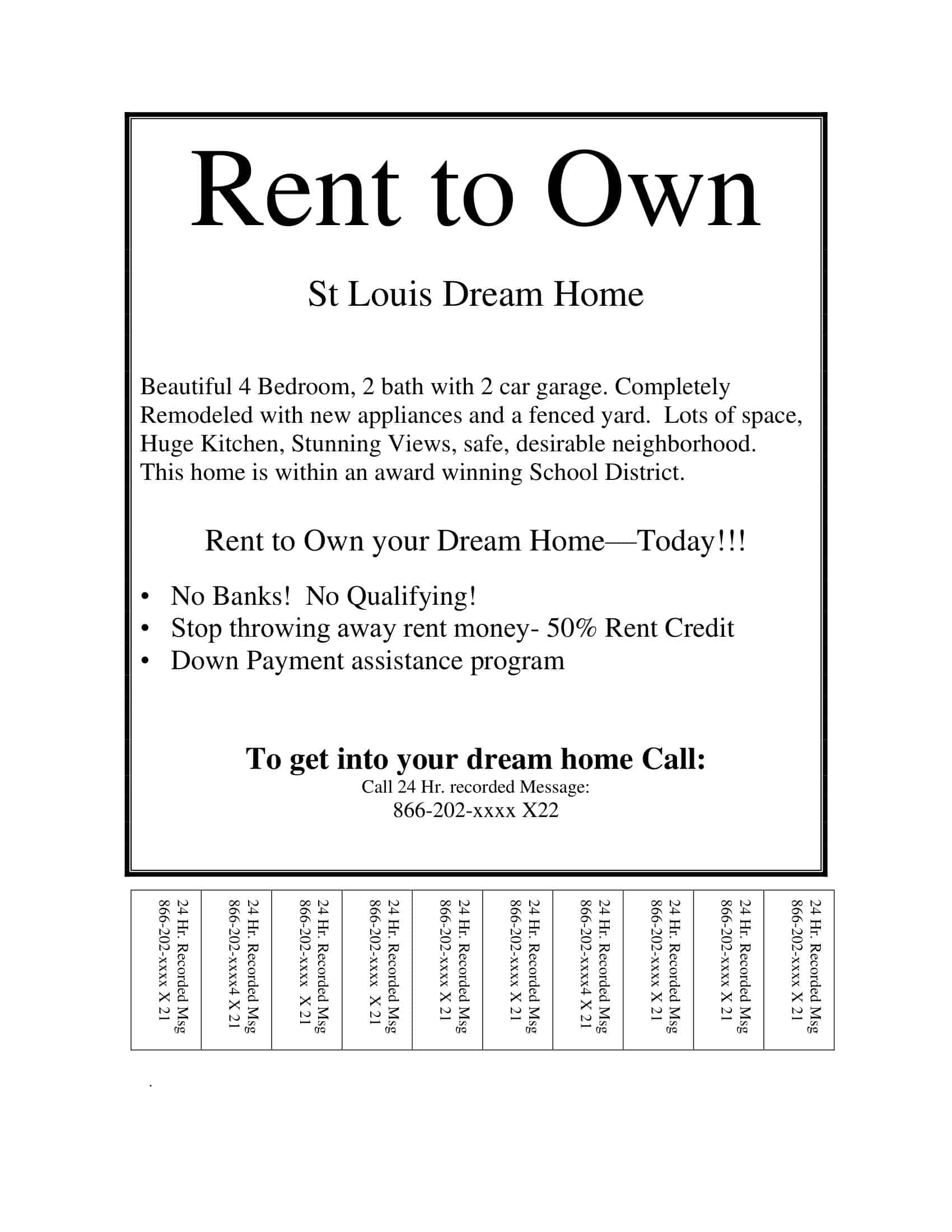 Free PDF Tear Off Flyer Free PDF Tear Off Flyer