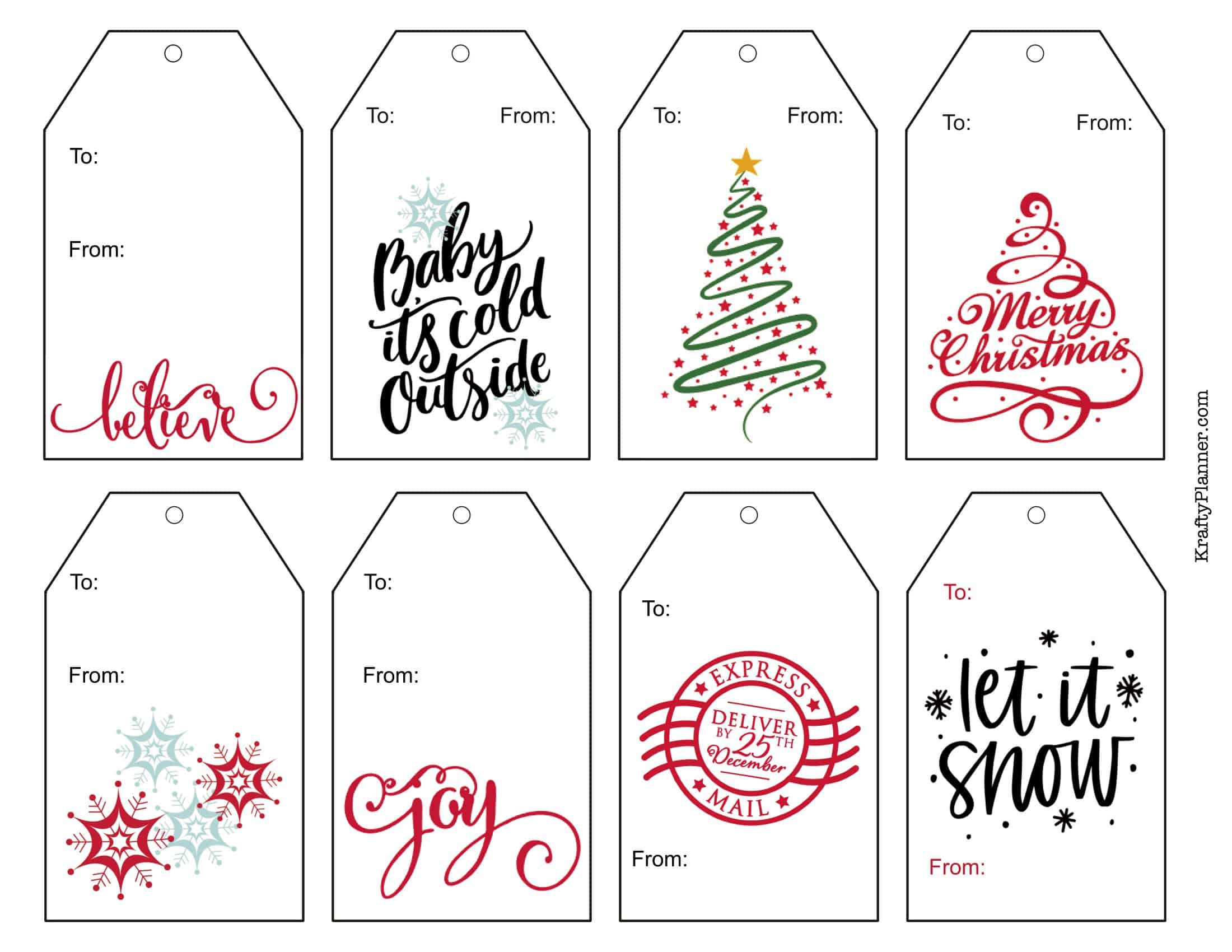 Free Printable Blank Gift Tag Templates Word PDF Every Occasion