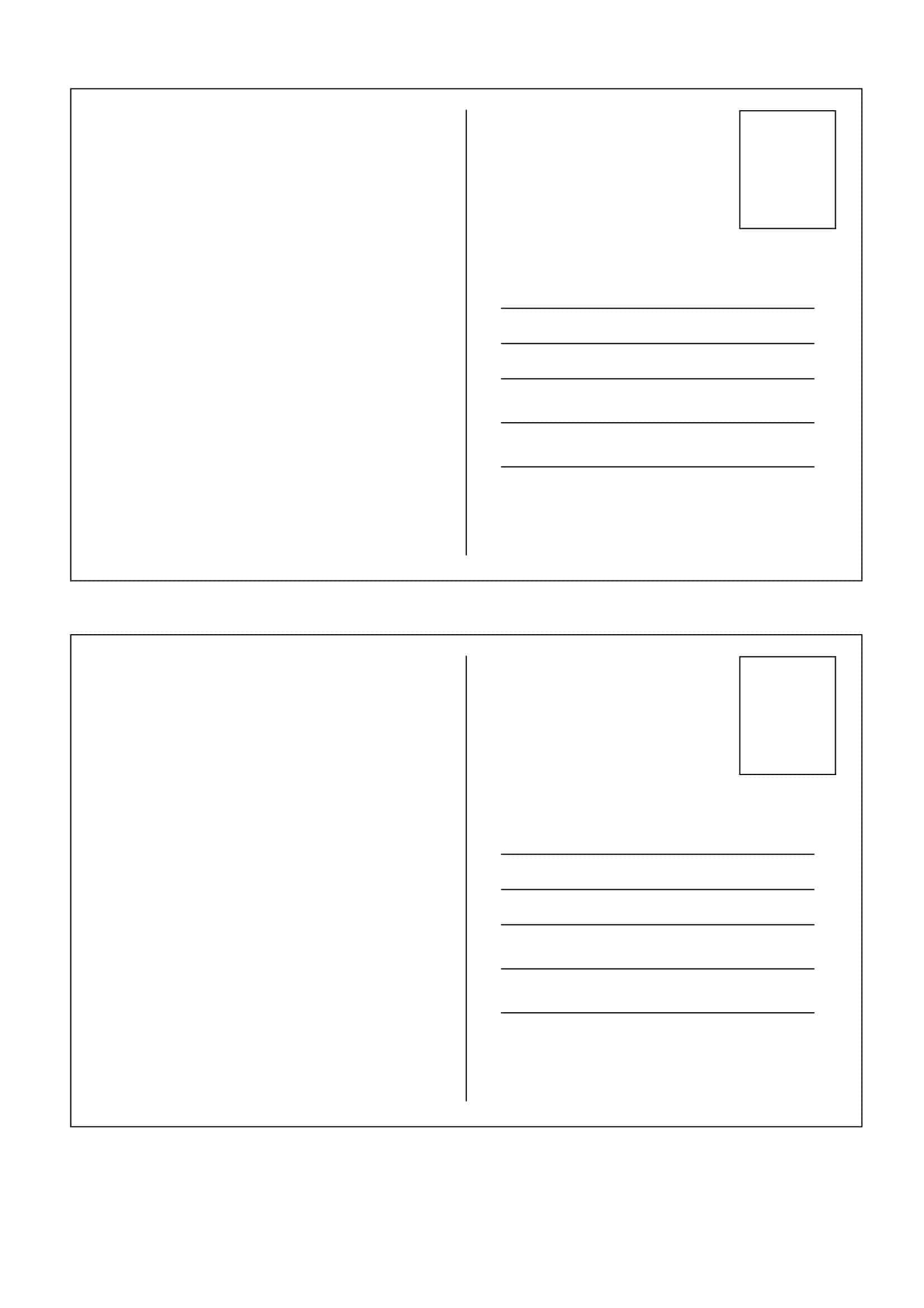Free Word Postcard Template Free Word Postcard Template