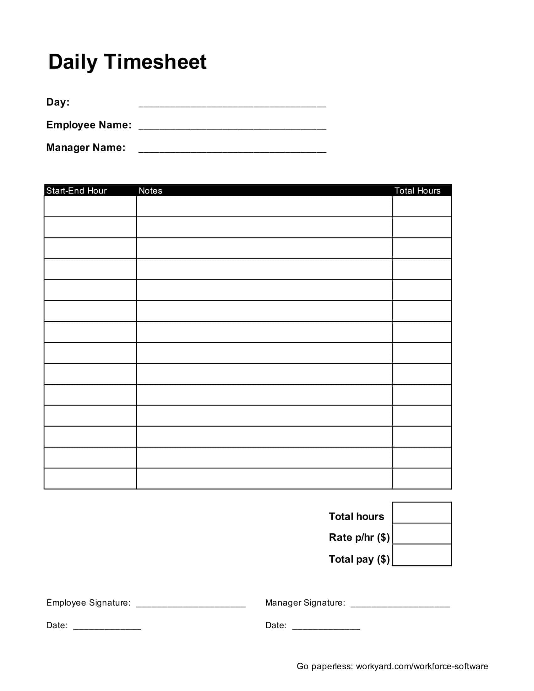 Free Printable Timesheet Templates Excel PDF Word Free Printable Timesheet Templates Excel PDF Word