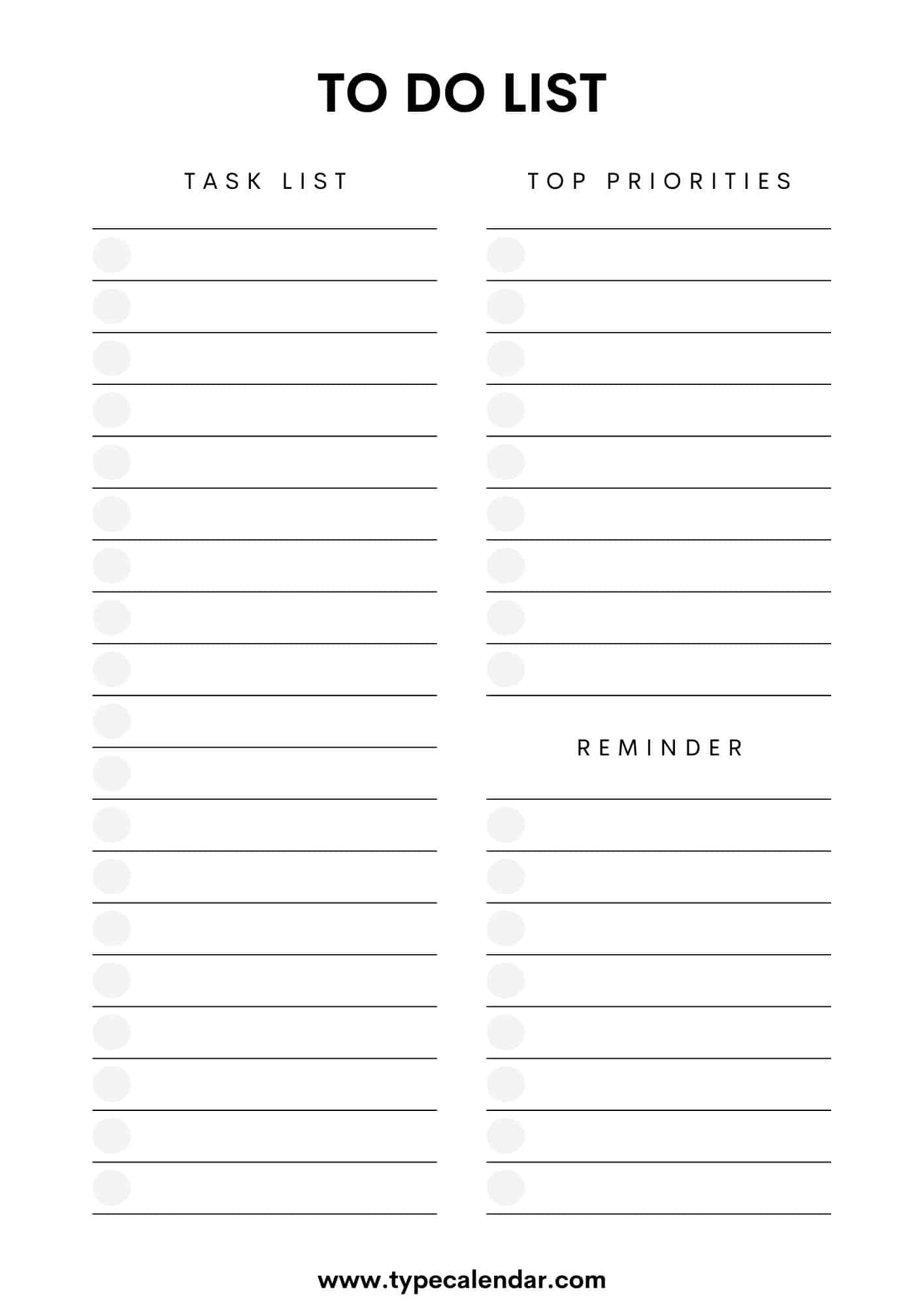 Printable To Do Lists To Get Organized Printable To Do Lists To Get Organized