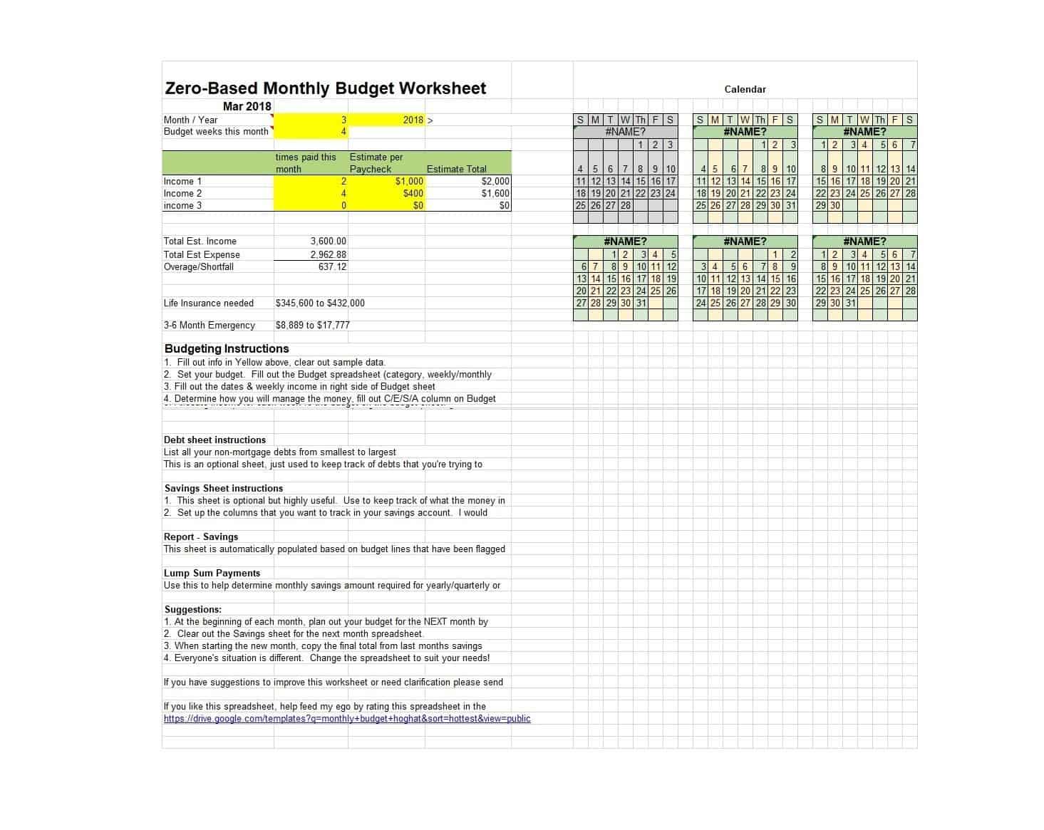 Free Zero-Based Budgeting Tool Free Zero-Based Budgeting Tool