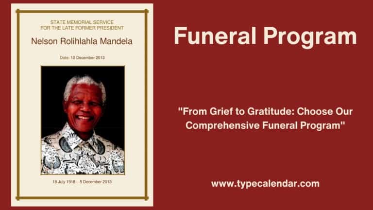 Free Printable Funeral Program Templates  [Word, PDF] Examples