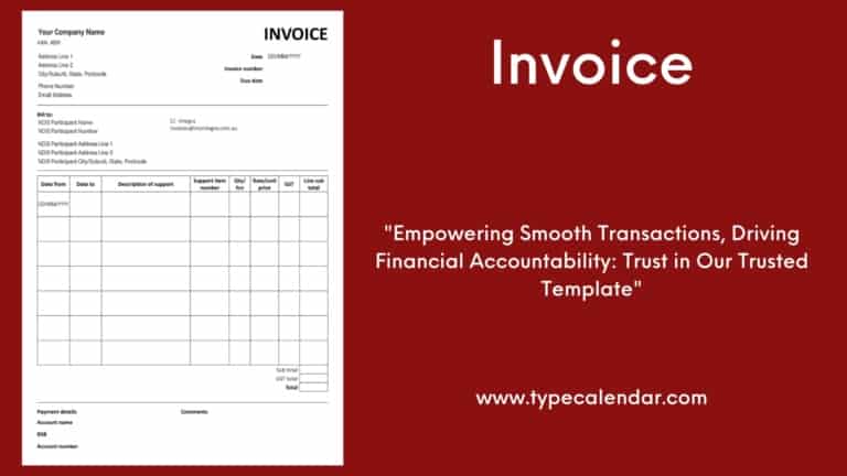 Free Printable Invoice Templates [Excel, Word, PDF] & Blank Download