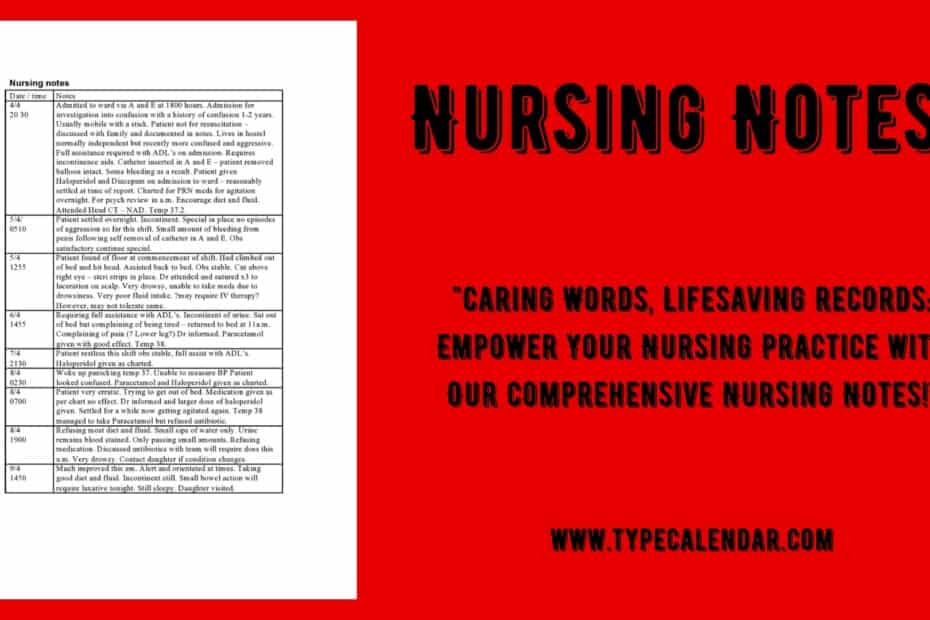 Nursing Notes