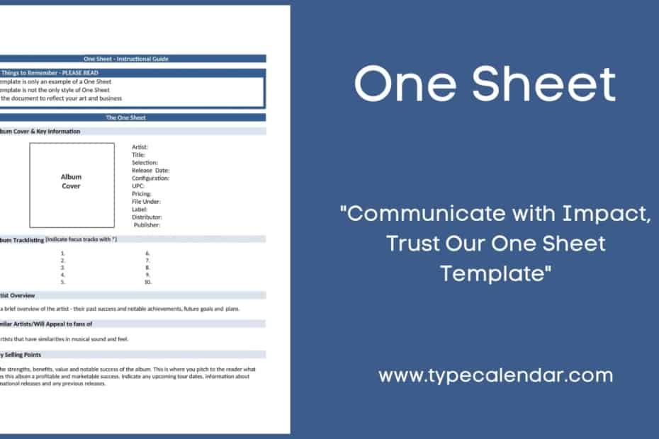 One Sheet