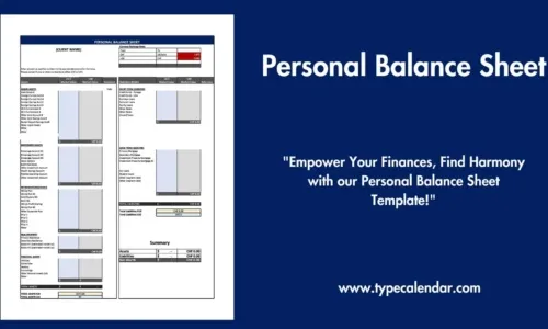 40 Free Printable Personal Balance Sheet Templates