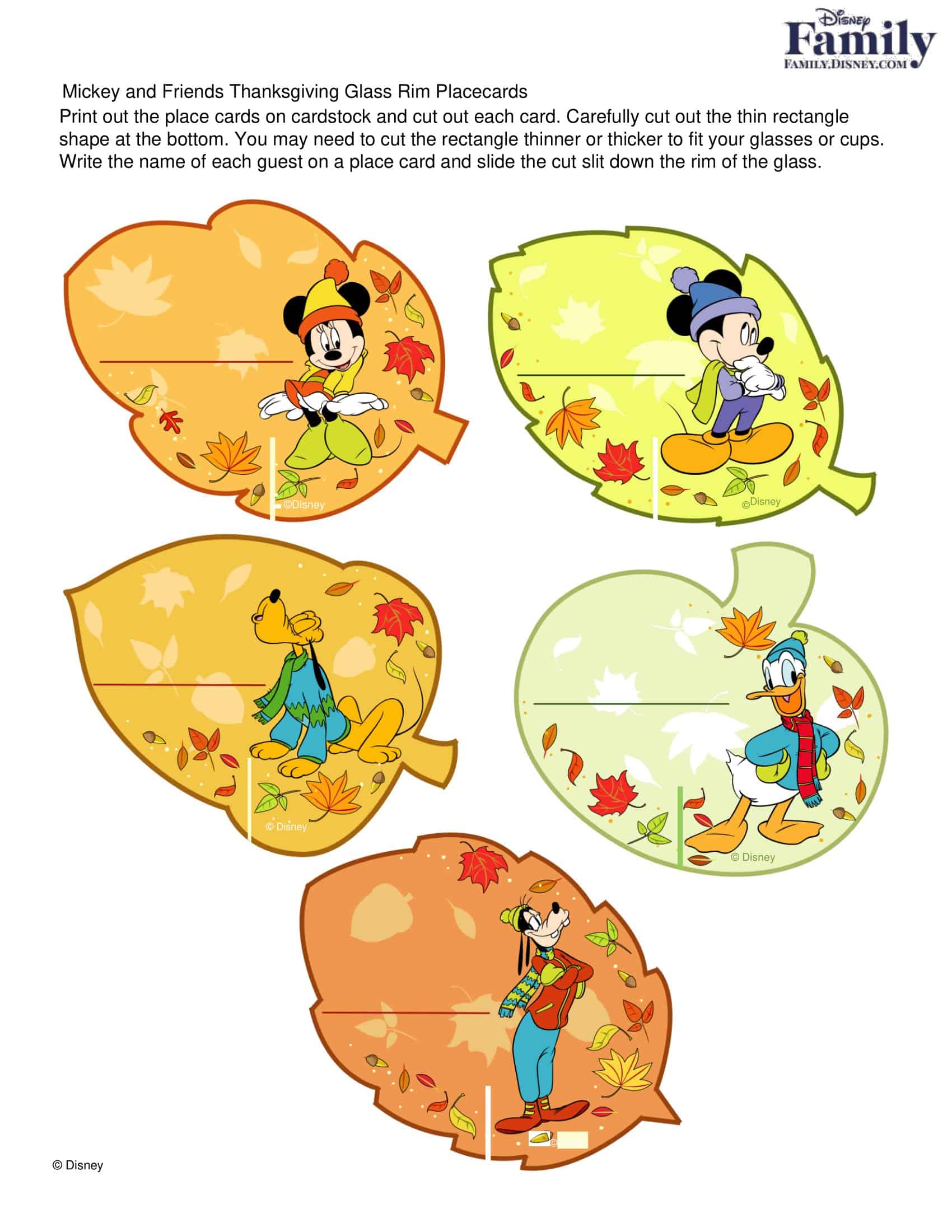 Place Card Template Free Download Place Card Template Free Download