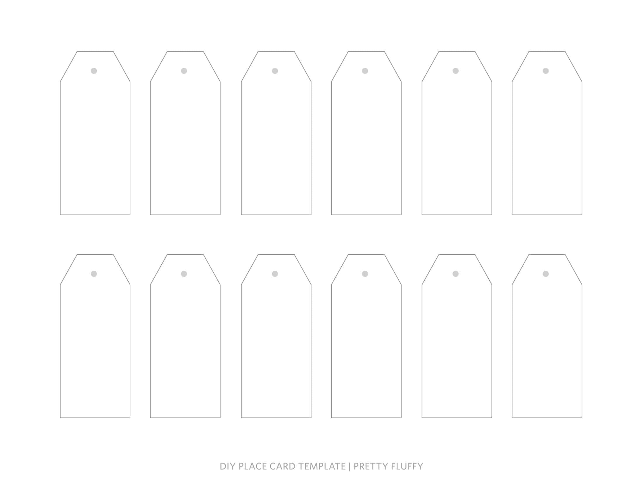 Place Card Template PDF Place Card Template PDF
