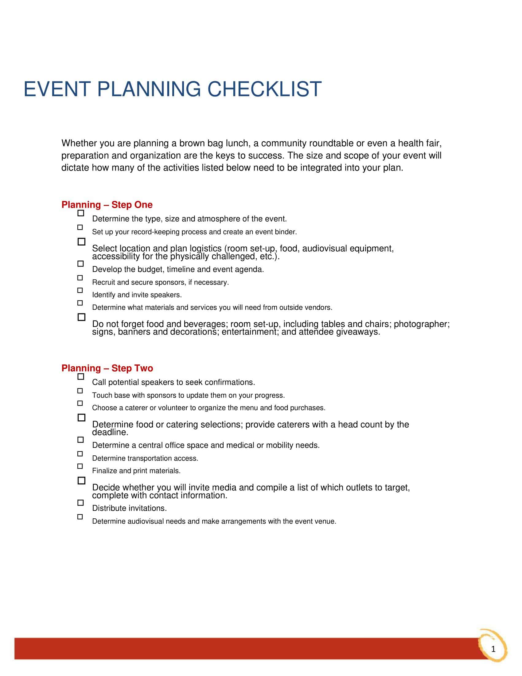 Printable Event Planning Editable Printable Event Planning Editable