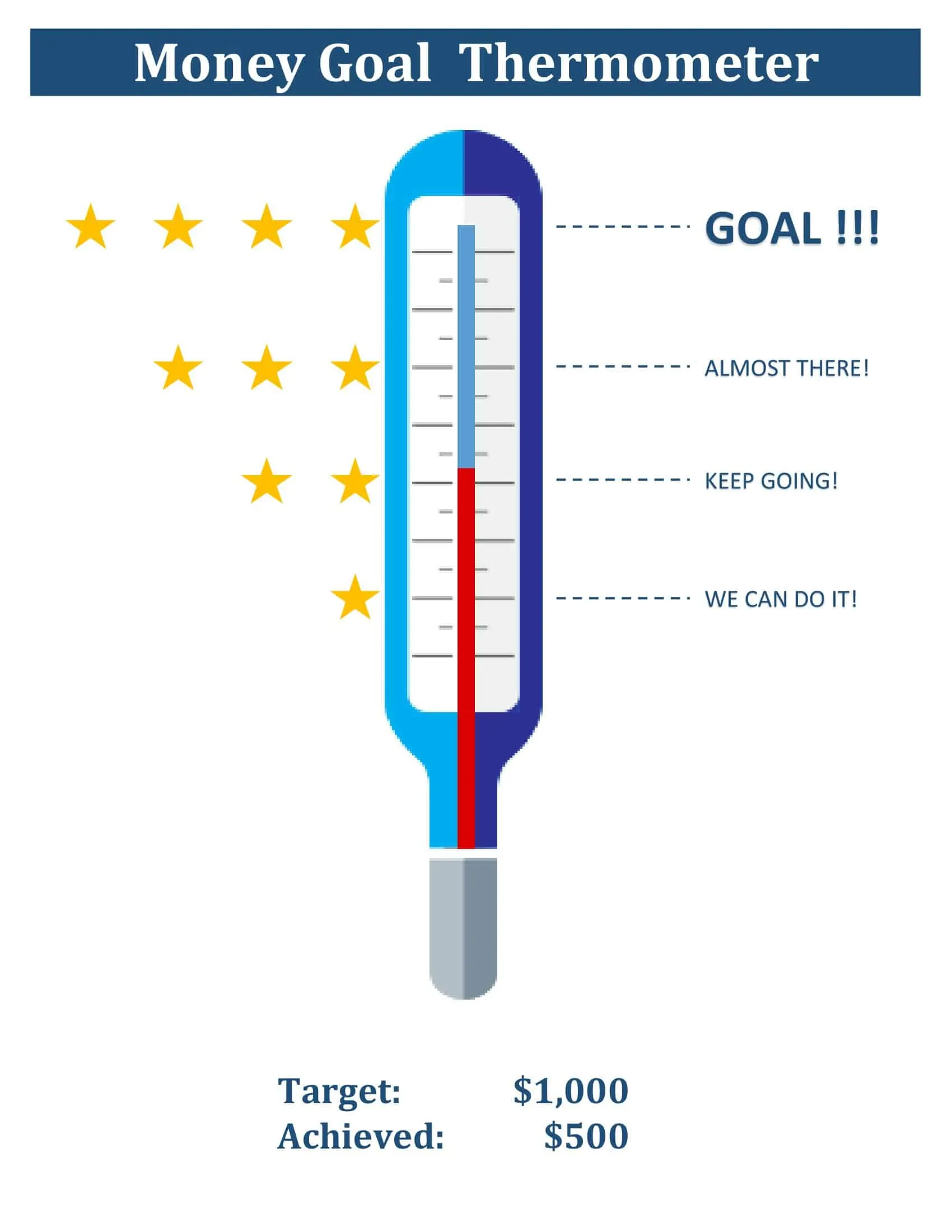 Printable Goal Chart PDF Printable Goal Chart PDF