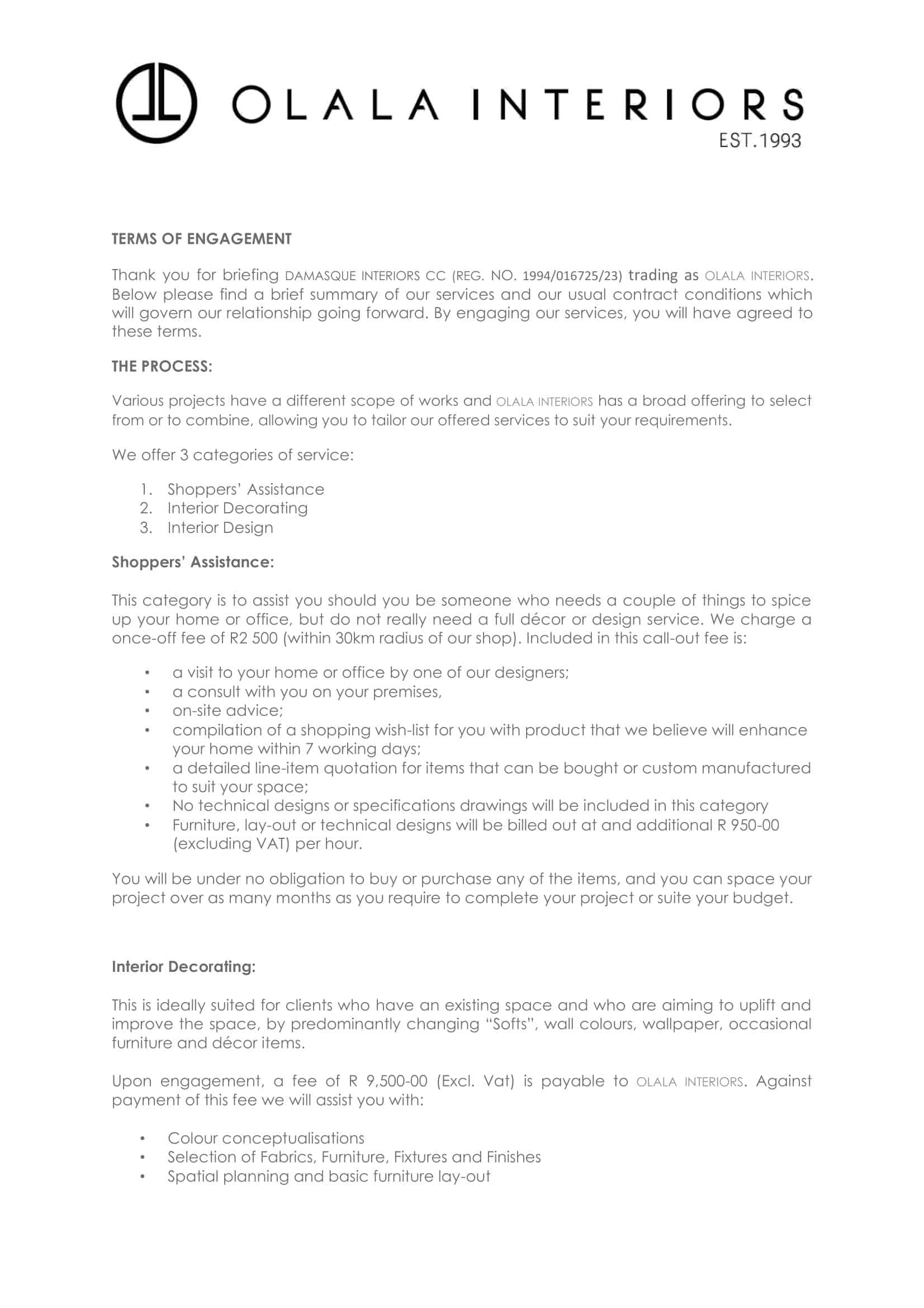 Free Printable Interior Design Contract Templates PDF Word Excel Sample Free Printable Interior Design Contract Templates PDF Word Excel Sample