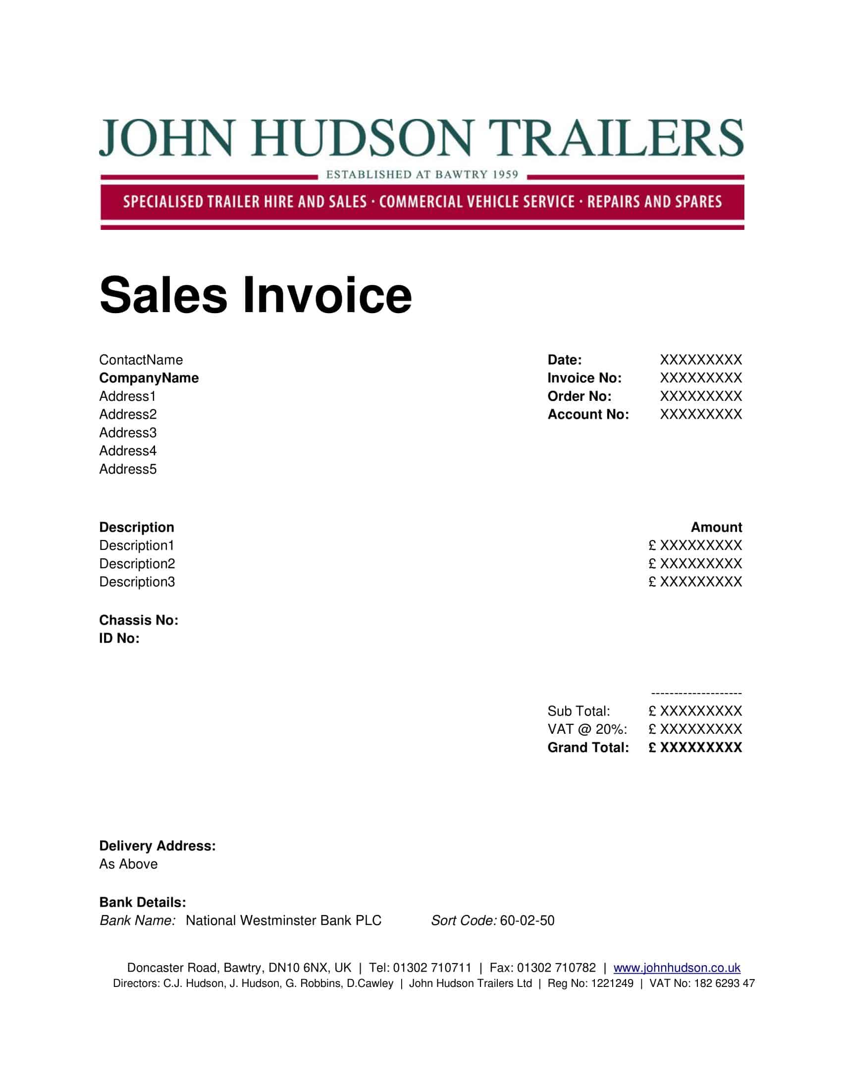 Printable Simple Invoice Template Printable Simple Invoice Template