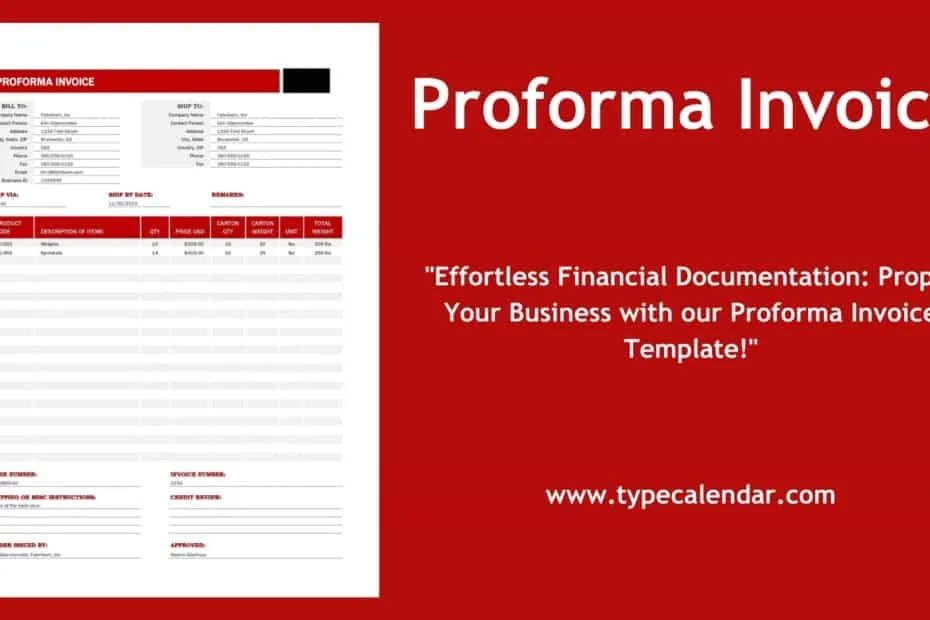 Proforma Invoice