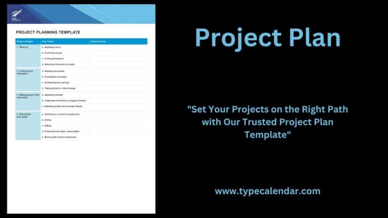 Free Printable Project Plan Templates [Excel, PDF, Word]