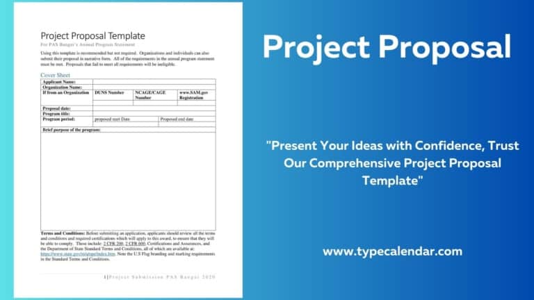 Free Printable Project Proposal Templates [Word, PDF, PPT]