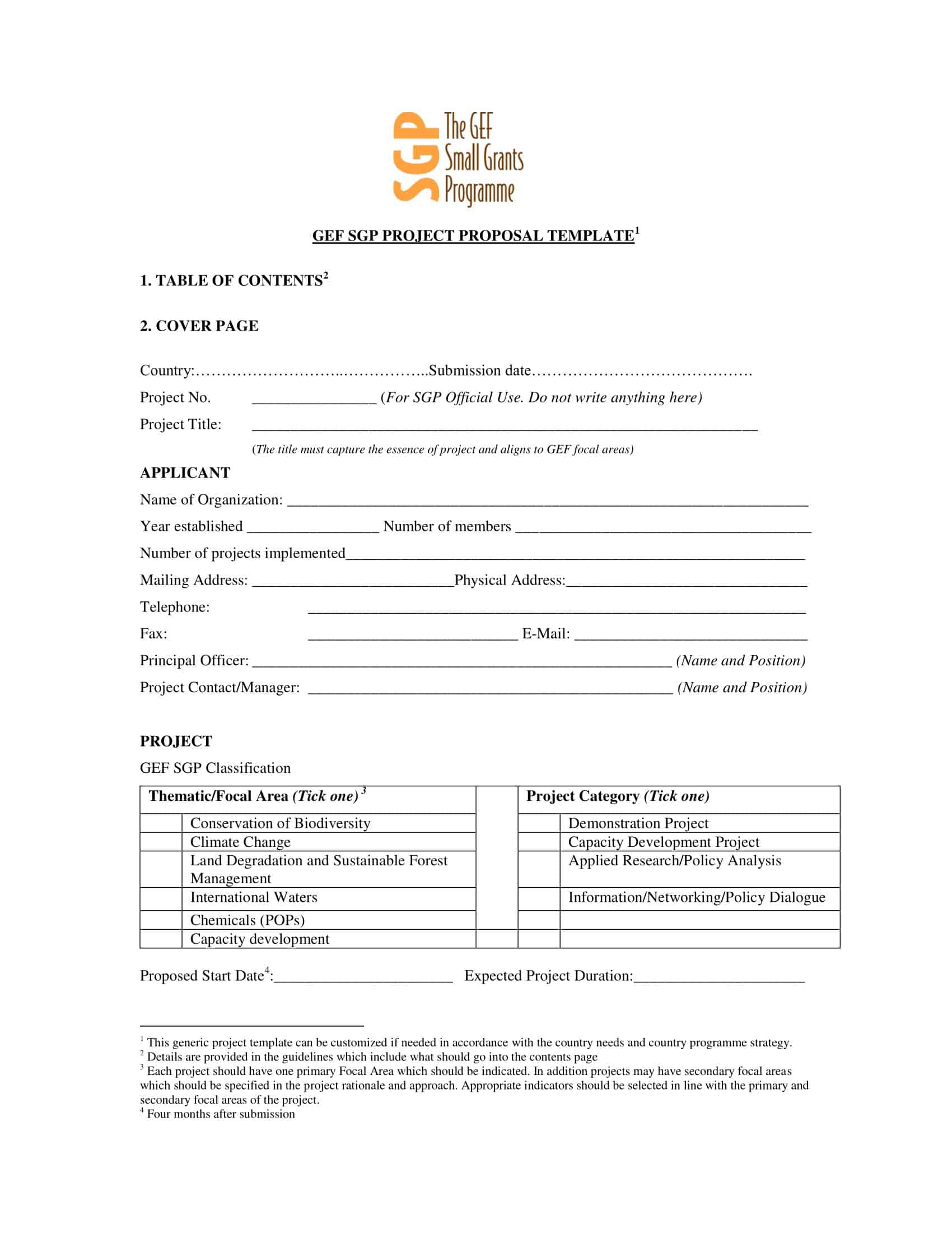 Project Proposal Template in PDF Project Proposal Template in PDF