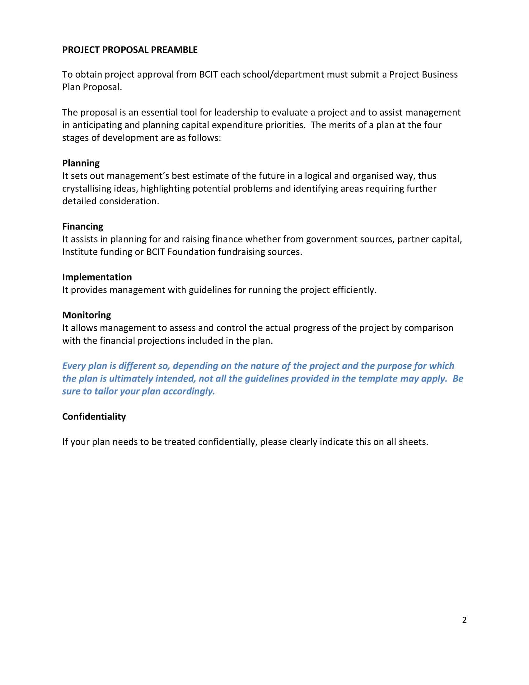 Project Proposal Word Sample Project Proposal Word Sample