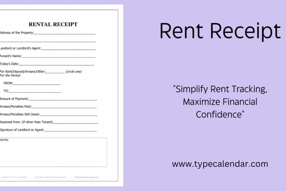Rent Receipt