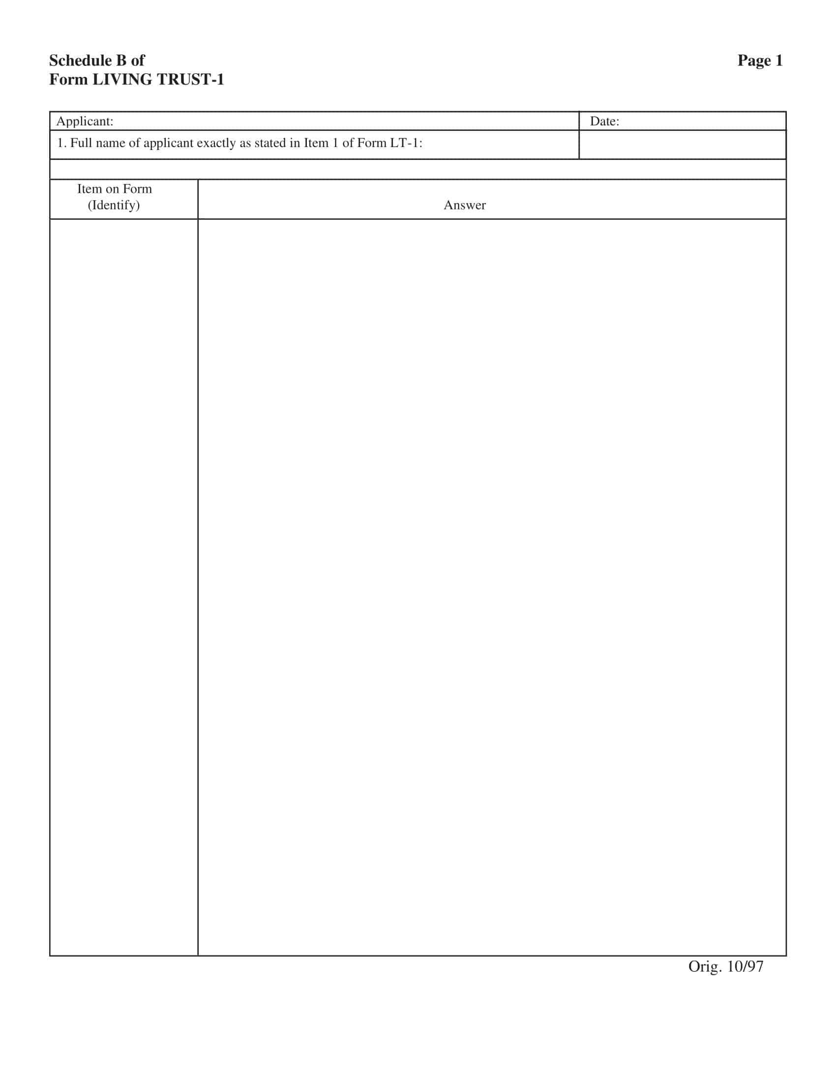 Revocable Living Trust Word Template Revocable Living Trust Word Template