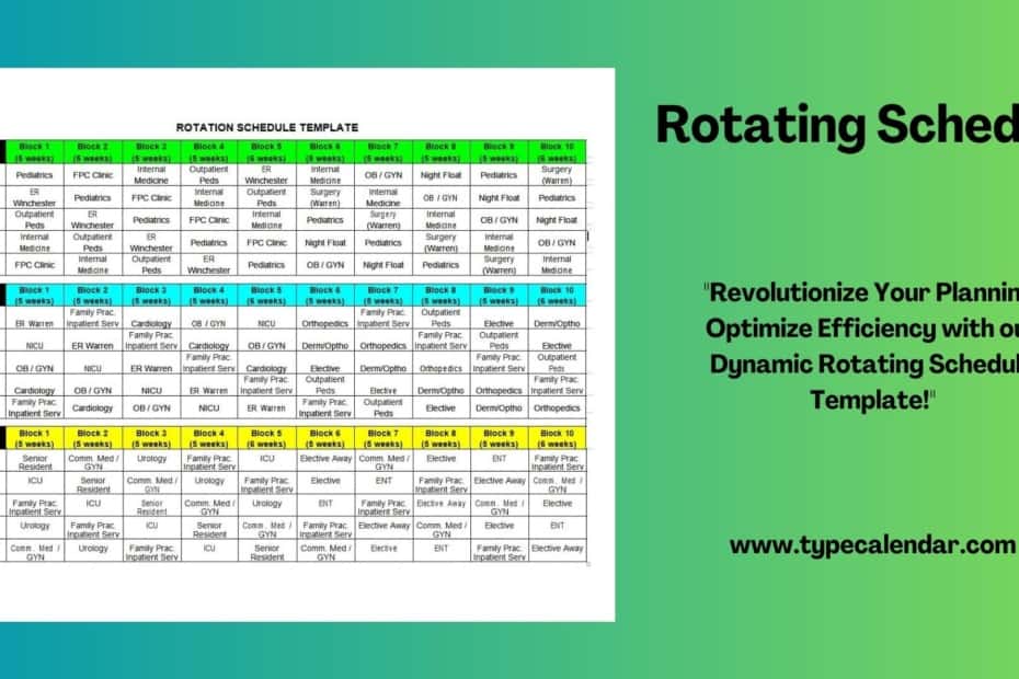 Rotating Schedule