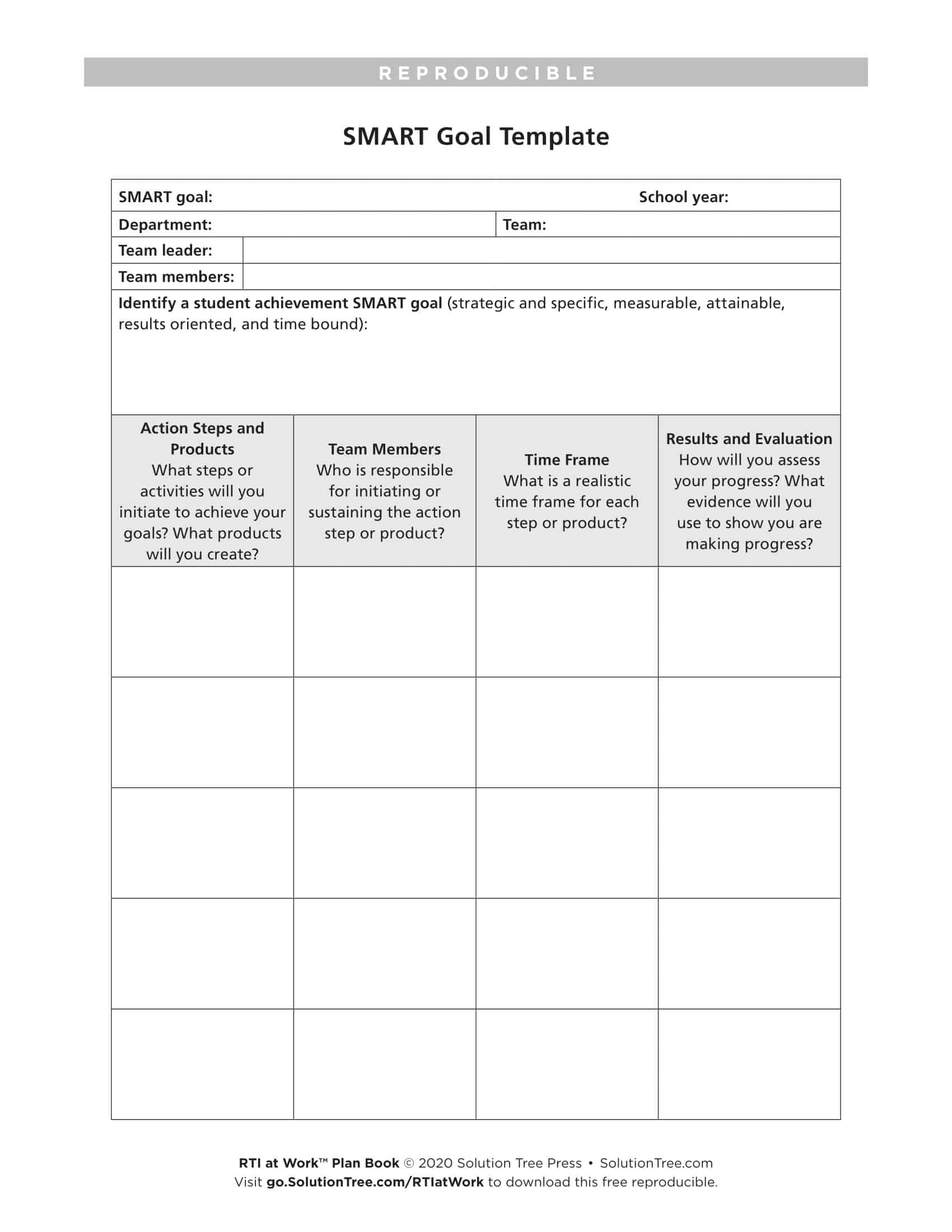 Free Printable Smart Goal Setting Worksheet Free Printable Smart Goal Setting Worksheet