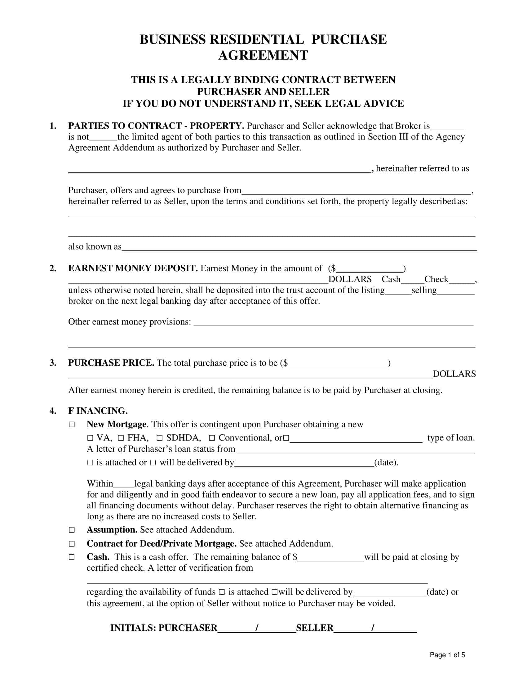 Sample Editable Business Purchase Contract Sample Editable Business Purchase Contract