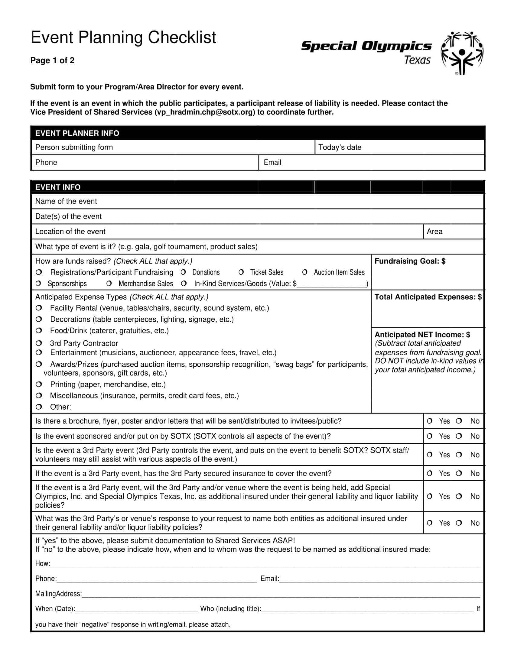 Sample Event Planning Editable Sample Event Planning Editable