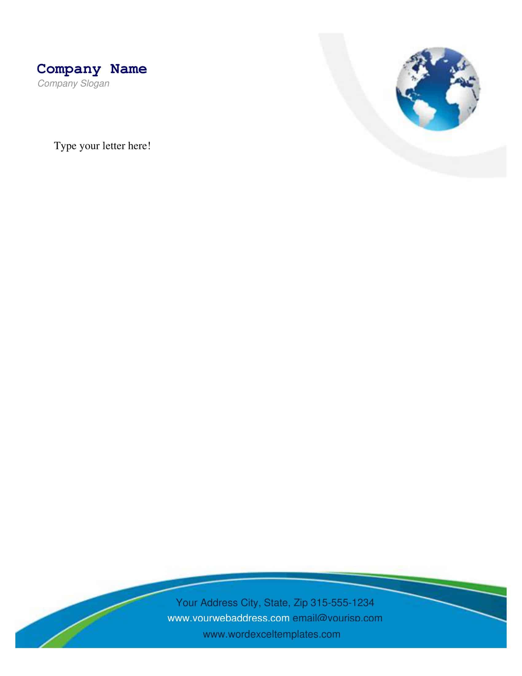 Sample Letterhead Template in Word Sample Letterhead Template in Word