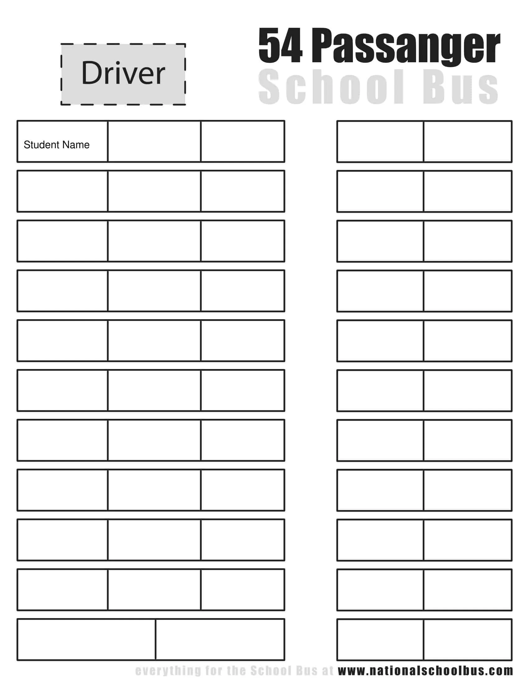 Seating Chart Fillable Seating Chart Fillable