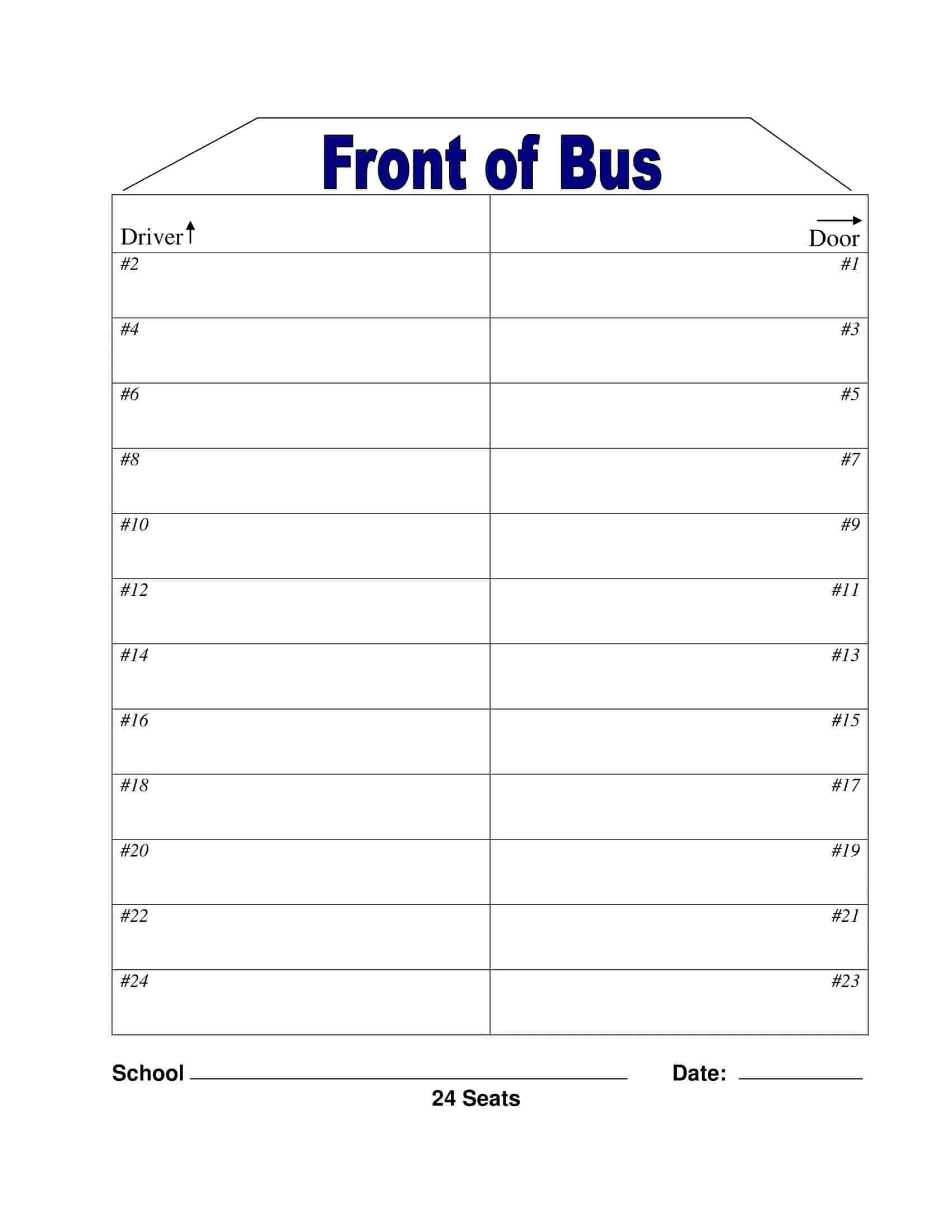 Seating Chart PDF Seating Chart PDF