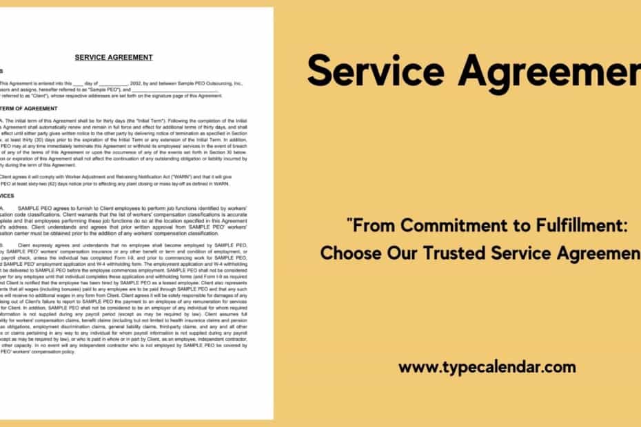 Service Agreement