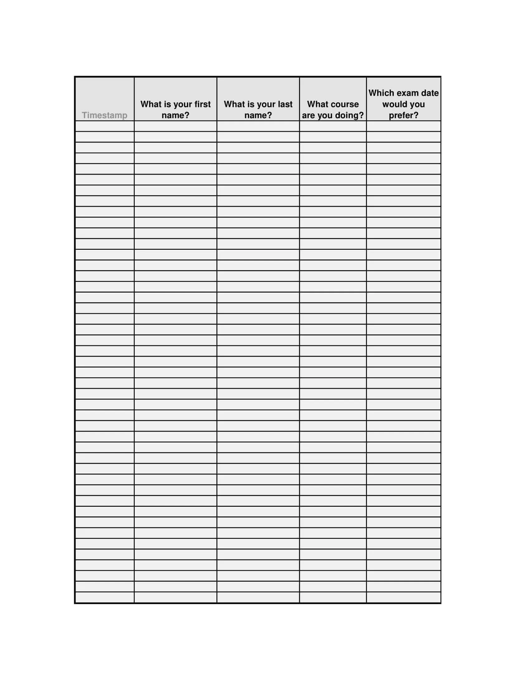 Sign up Sheet Template Word Free Download Sign up Sheet Template Word Free Download